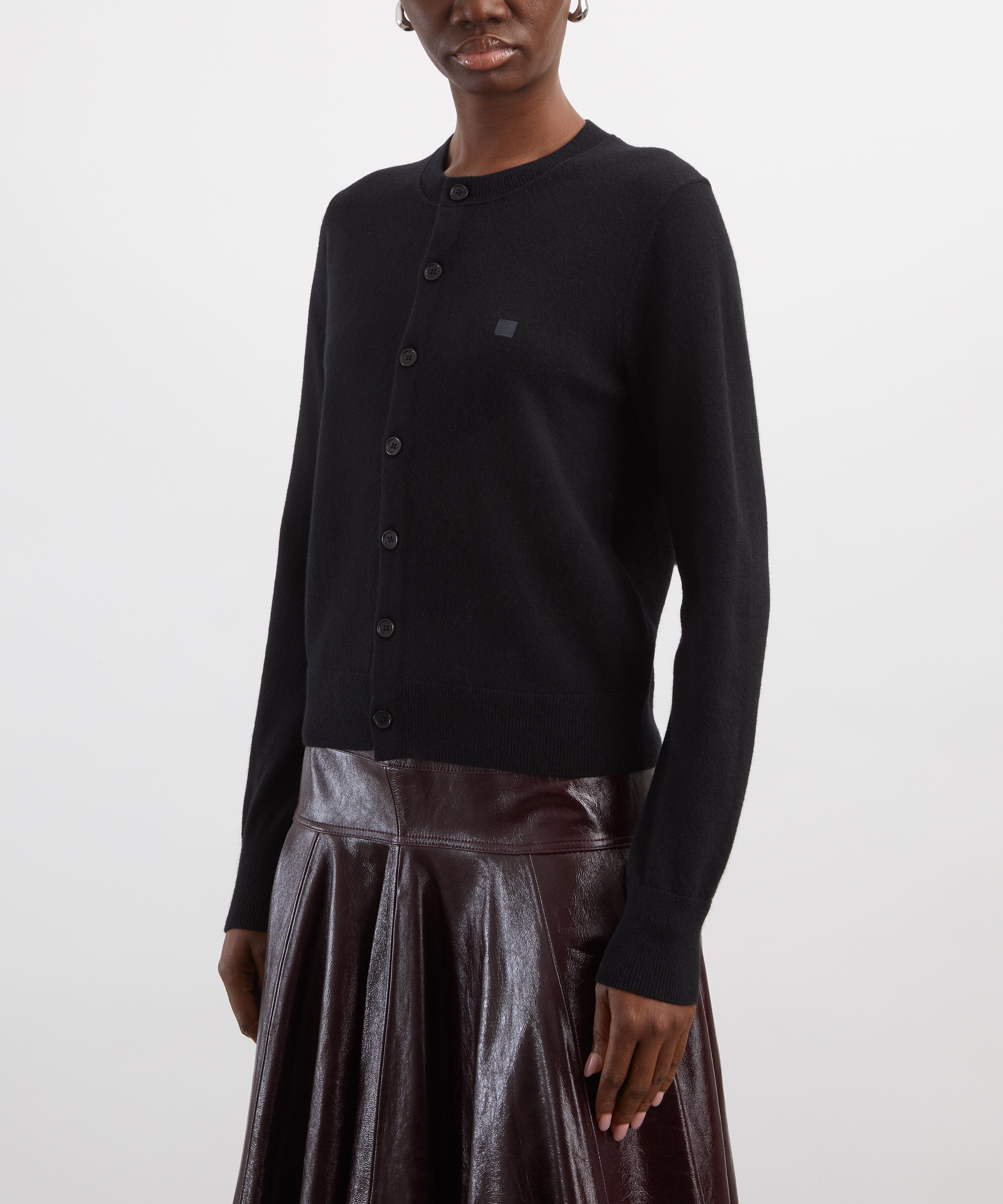 Acne Studios - Black Fitted Yak Wool Cardigan image number 2