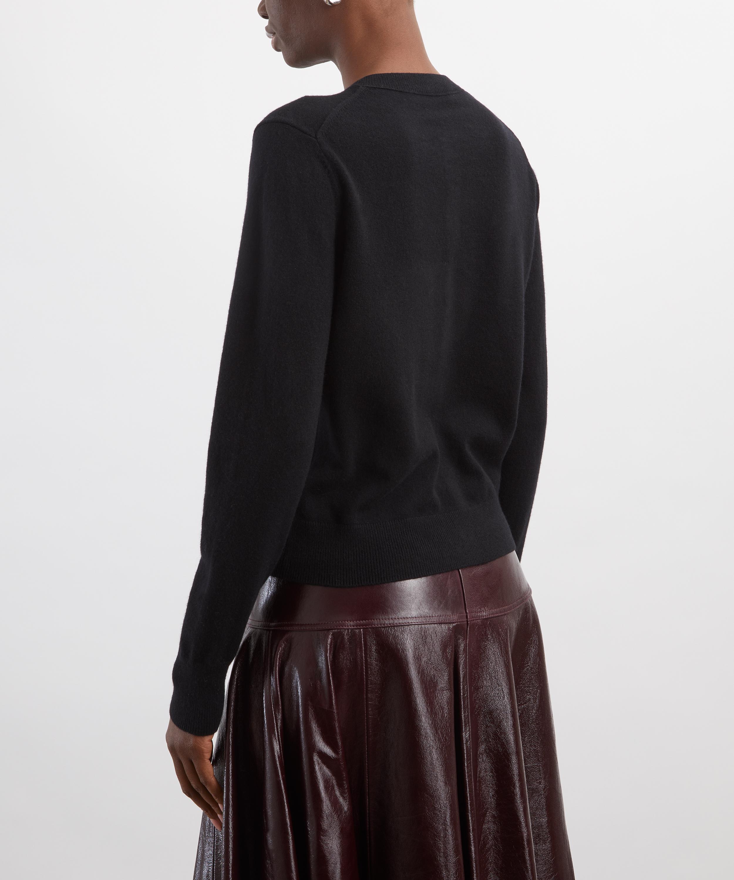 Acne Studios - Black Fitted Yak Wool Cardigan image number 3