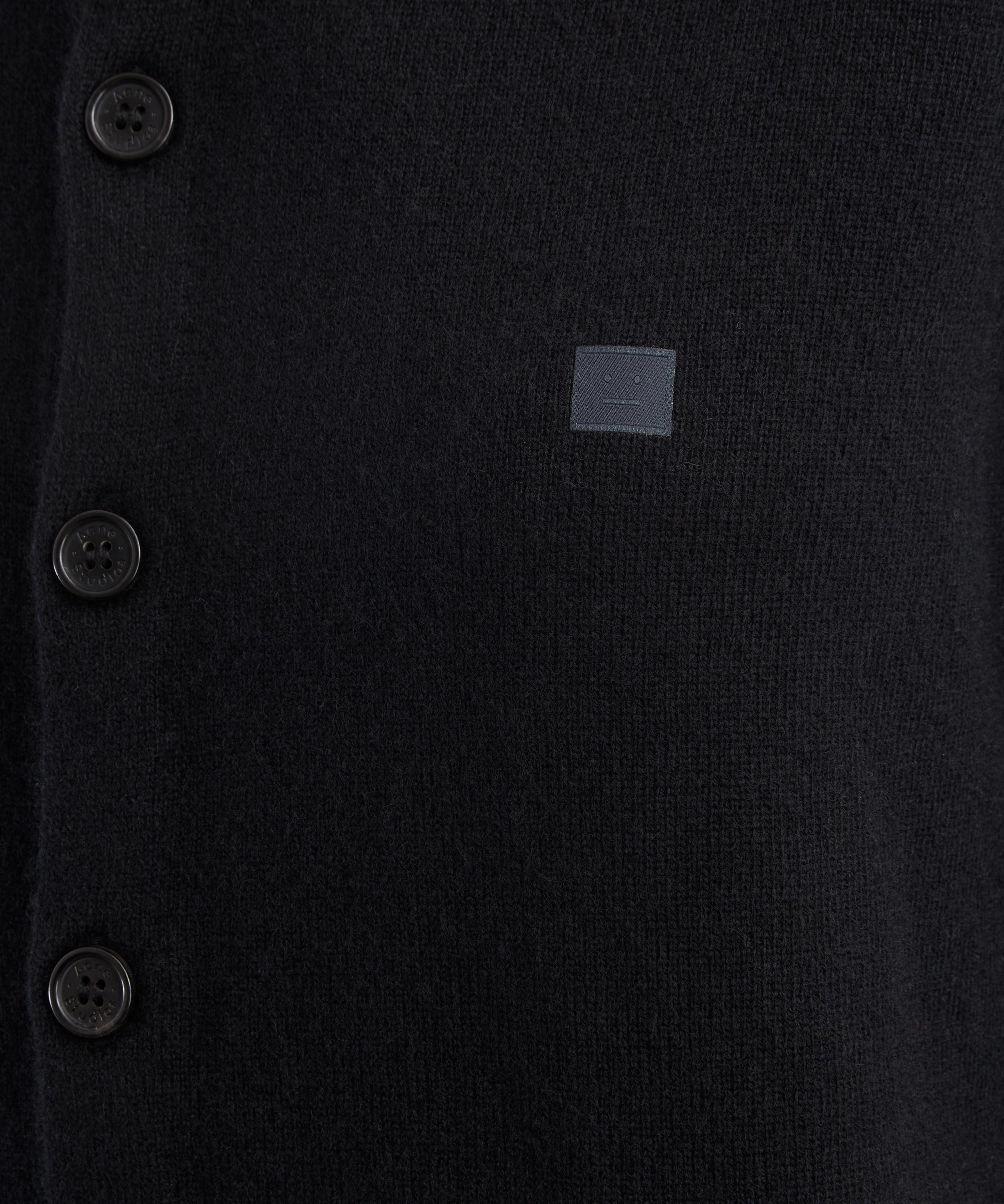 Acne Studios - Black Fitted Yak Wool Cardigan image number 4