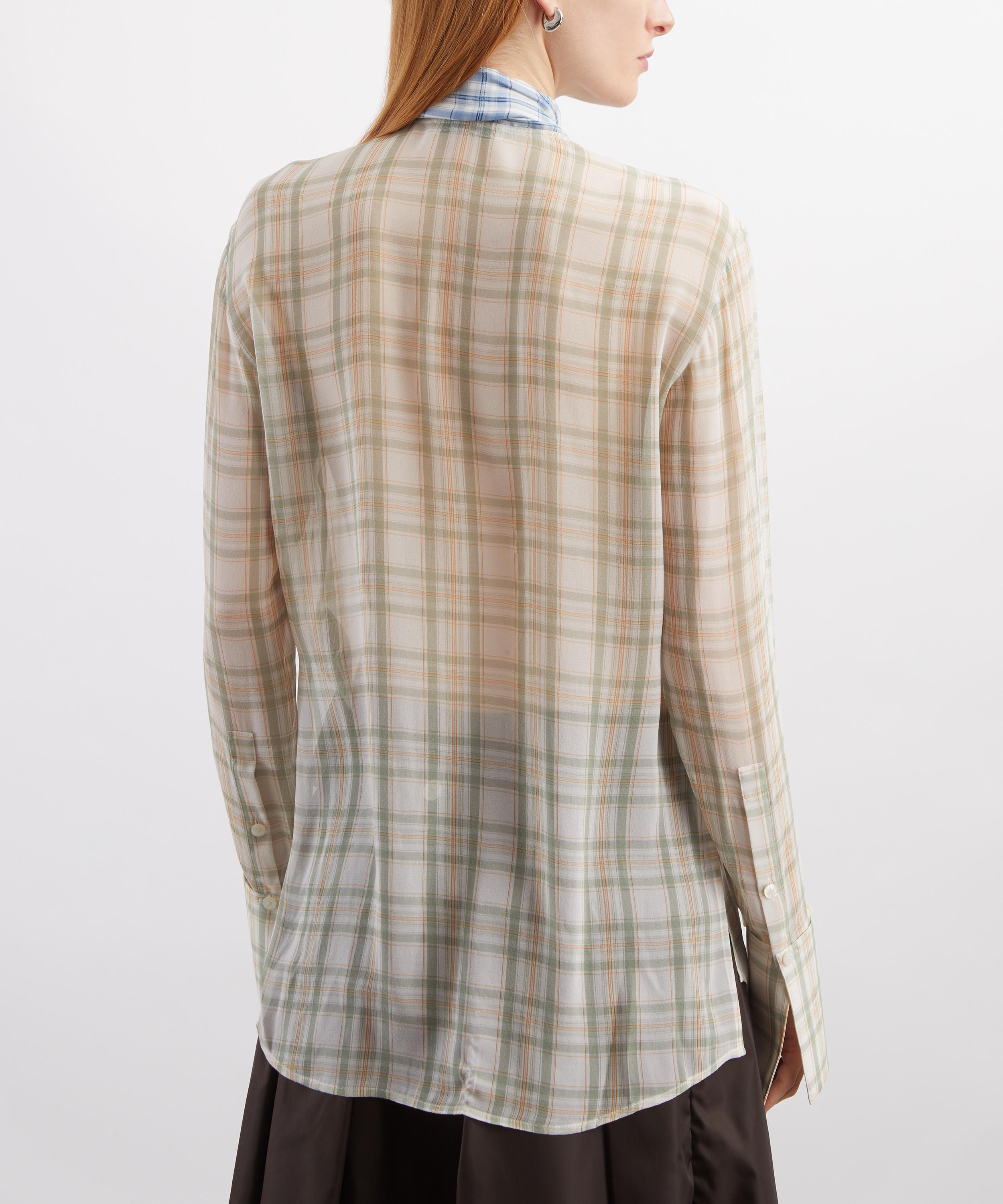 Acne Studios - Silk Blouse With Scarf image number 3