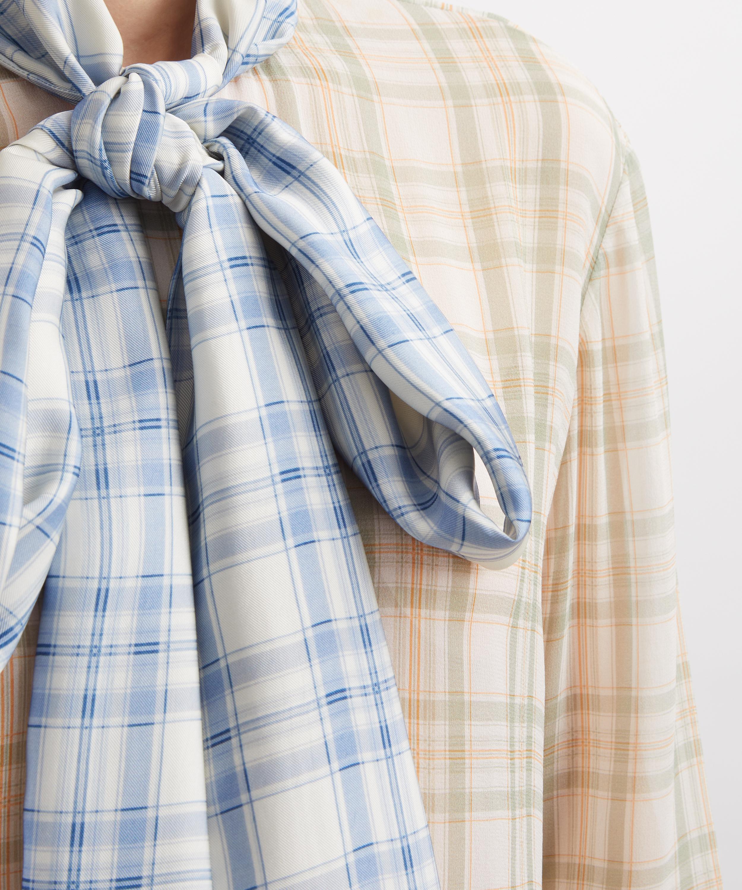 Acne Studios - Silk Blouse With Scarf image number 4