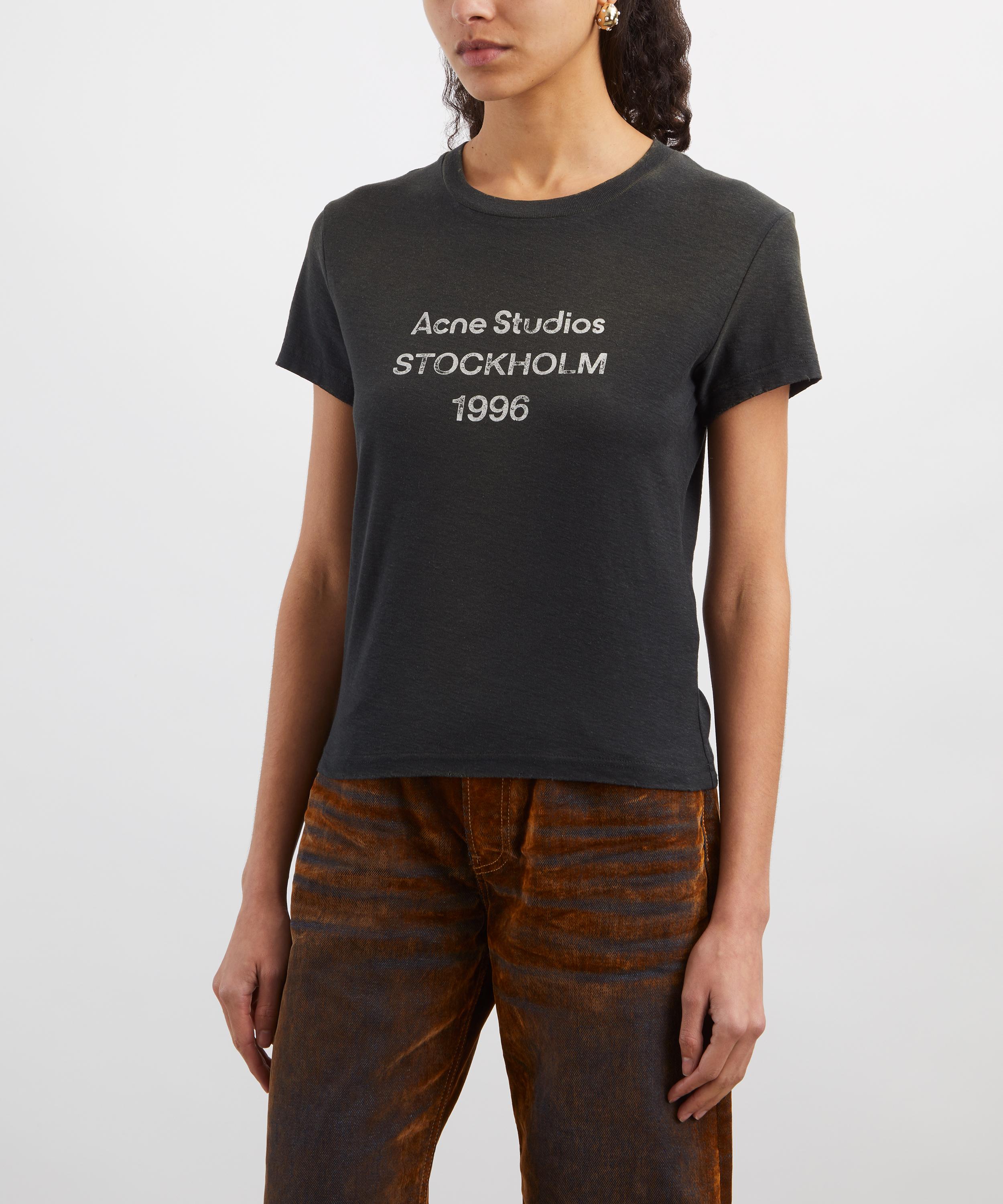 Acne Studios - Black Logo T-Shirt image number 2