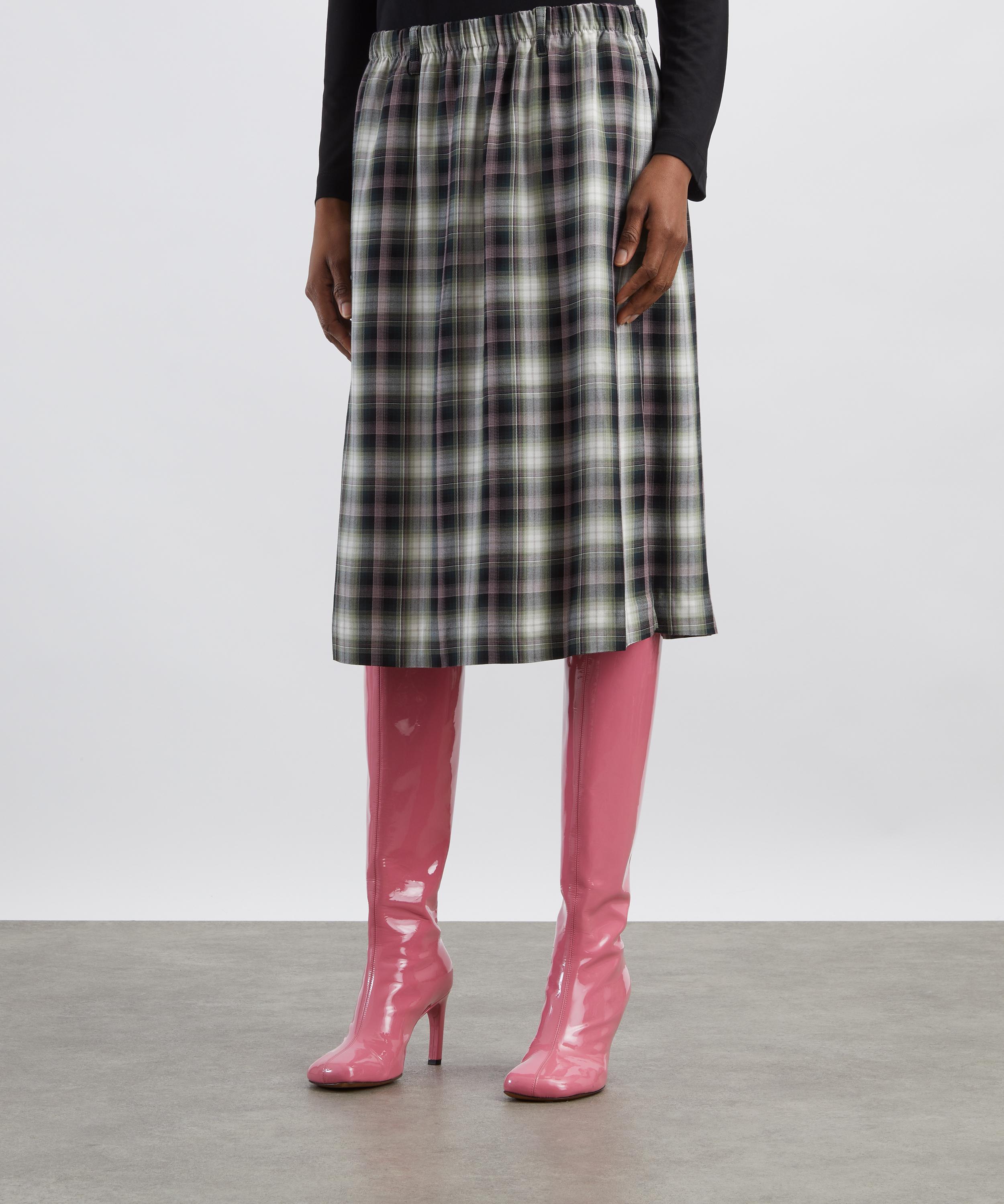 Acne Studios - Check Midi Skirt image number 2
