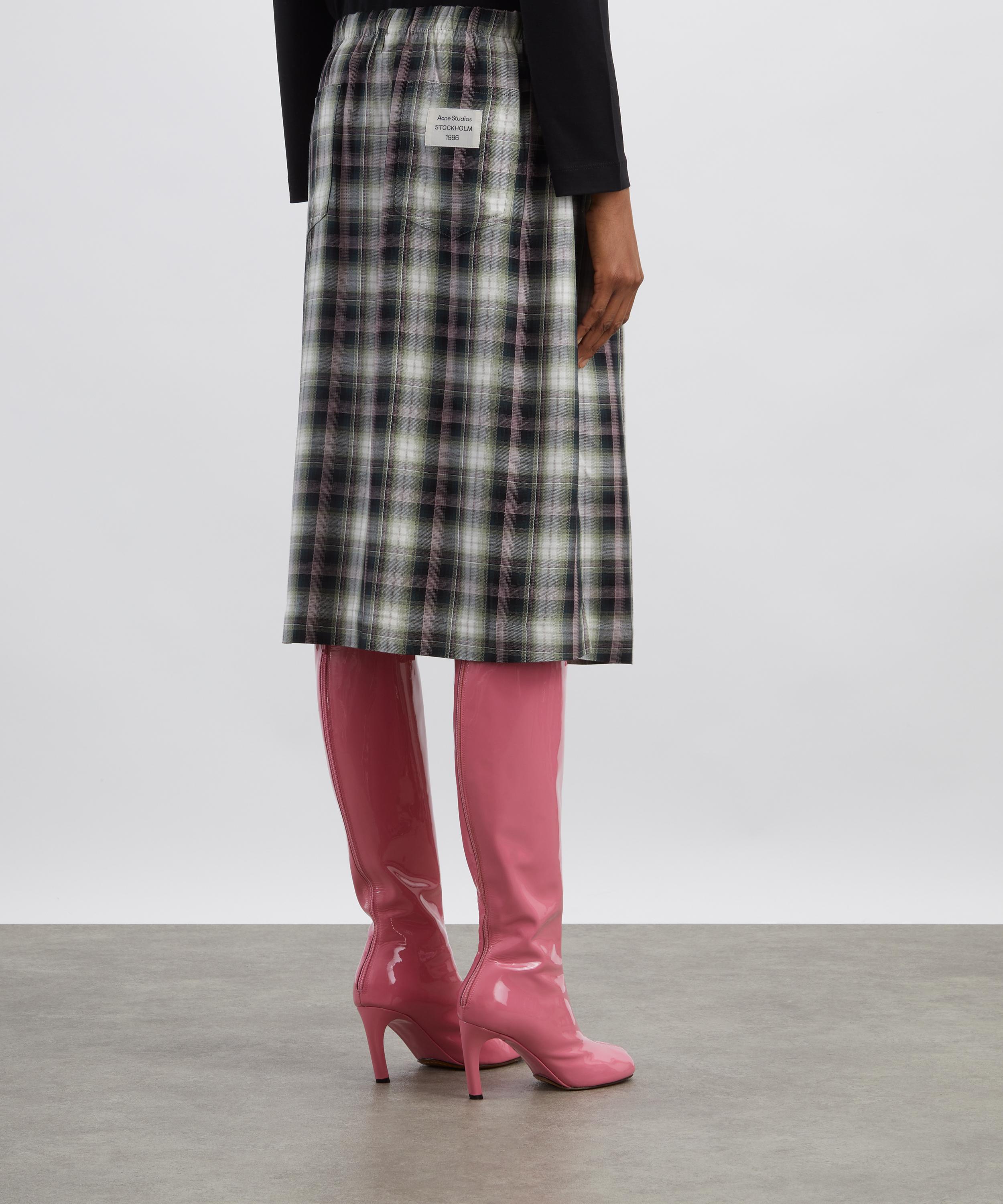 Acne Studios - Check Midi Skirt image number 3