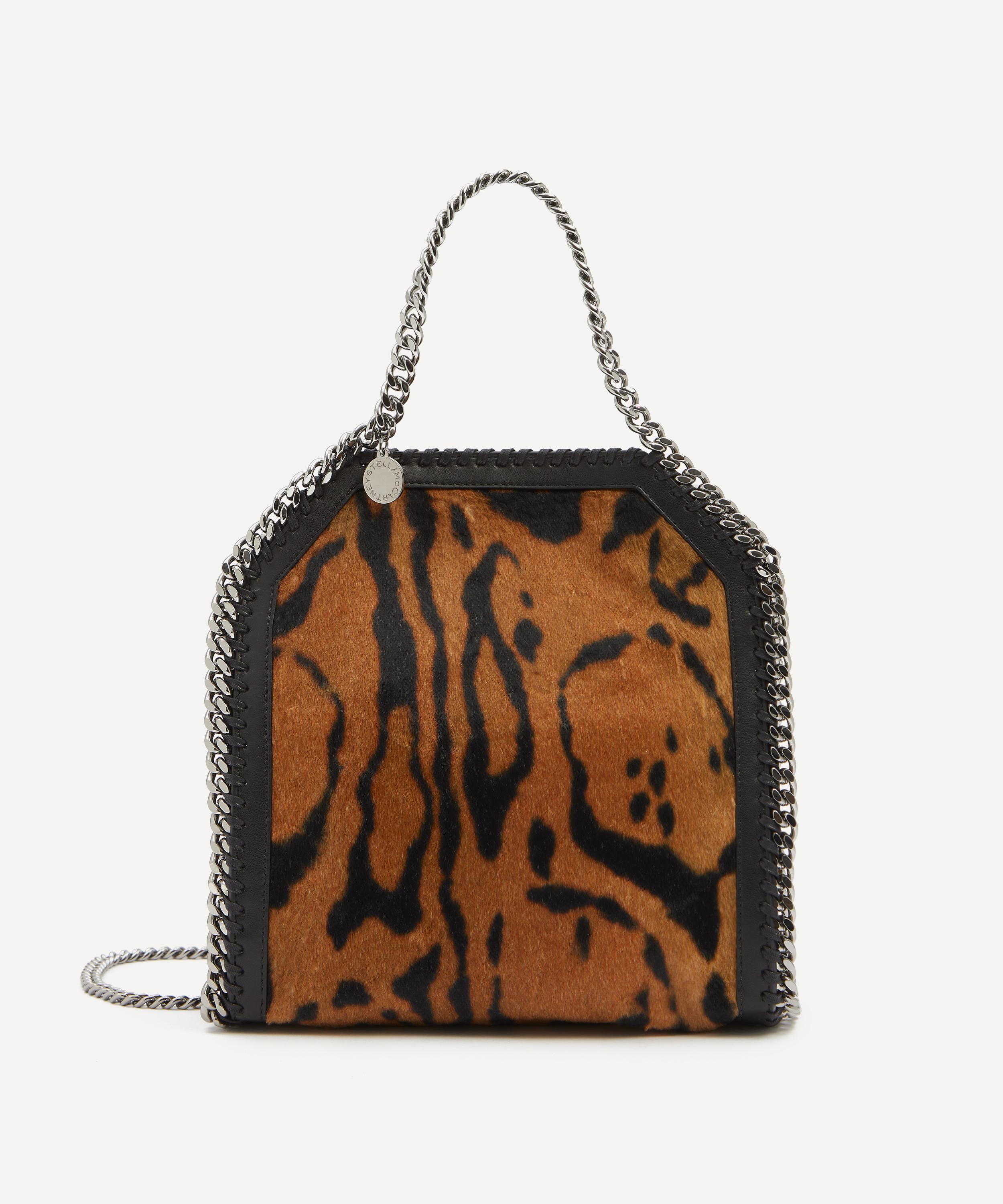Stella McCartney - Falabella Mini Ocelot Brushed Velvet Shoulder Bag