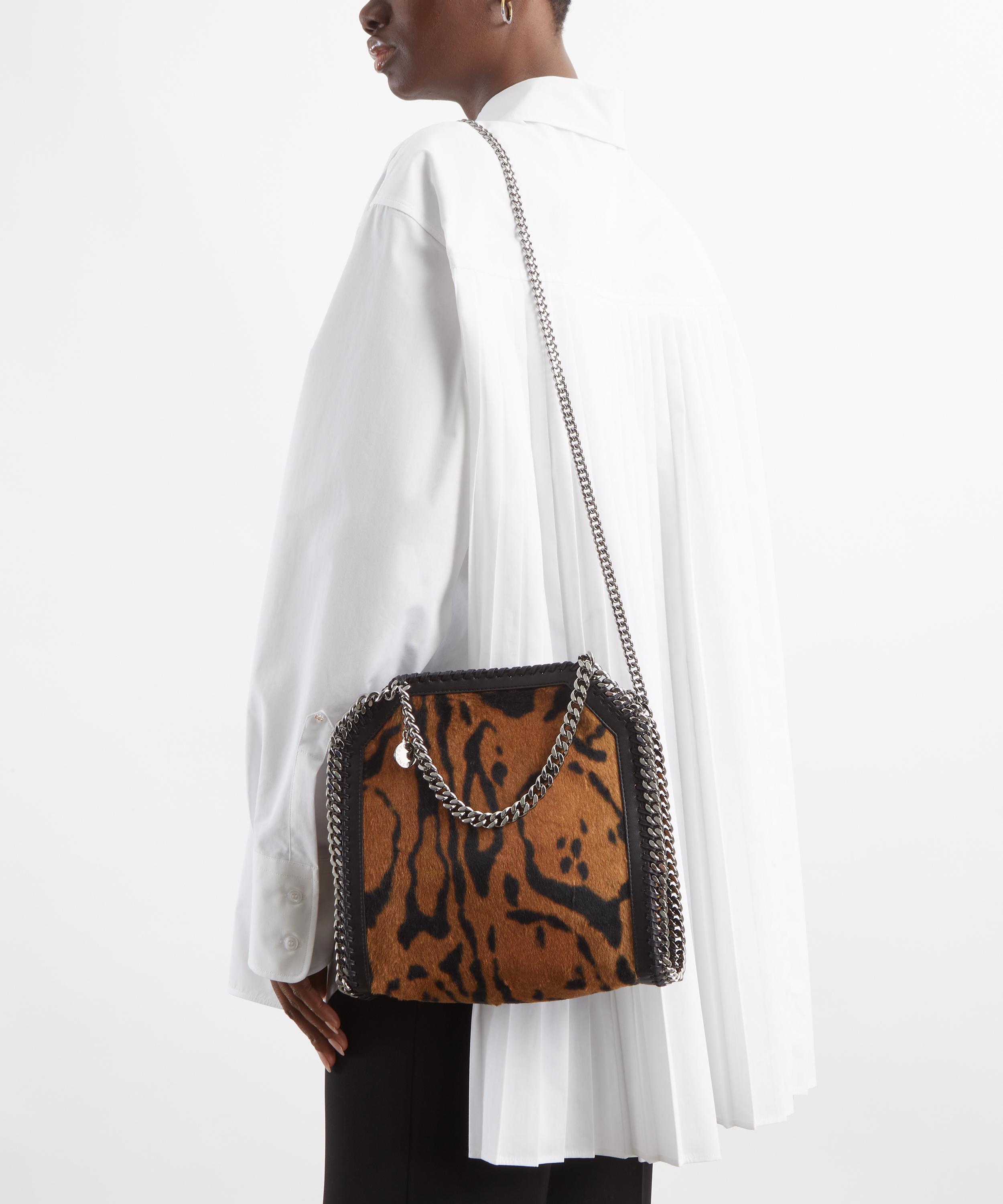 Stella McCartney - Falabella Mini Ocelot Brushed Velvet Shoulder Bag image number 1