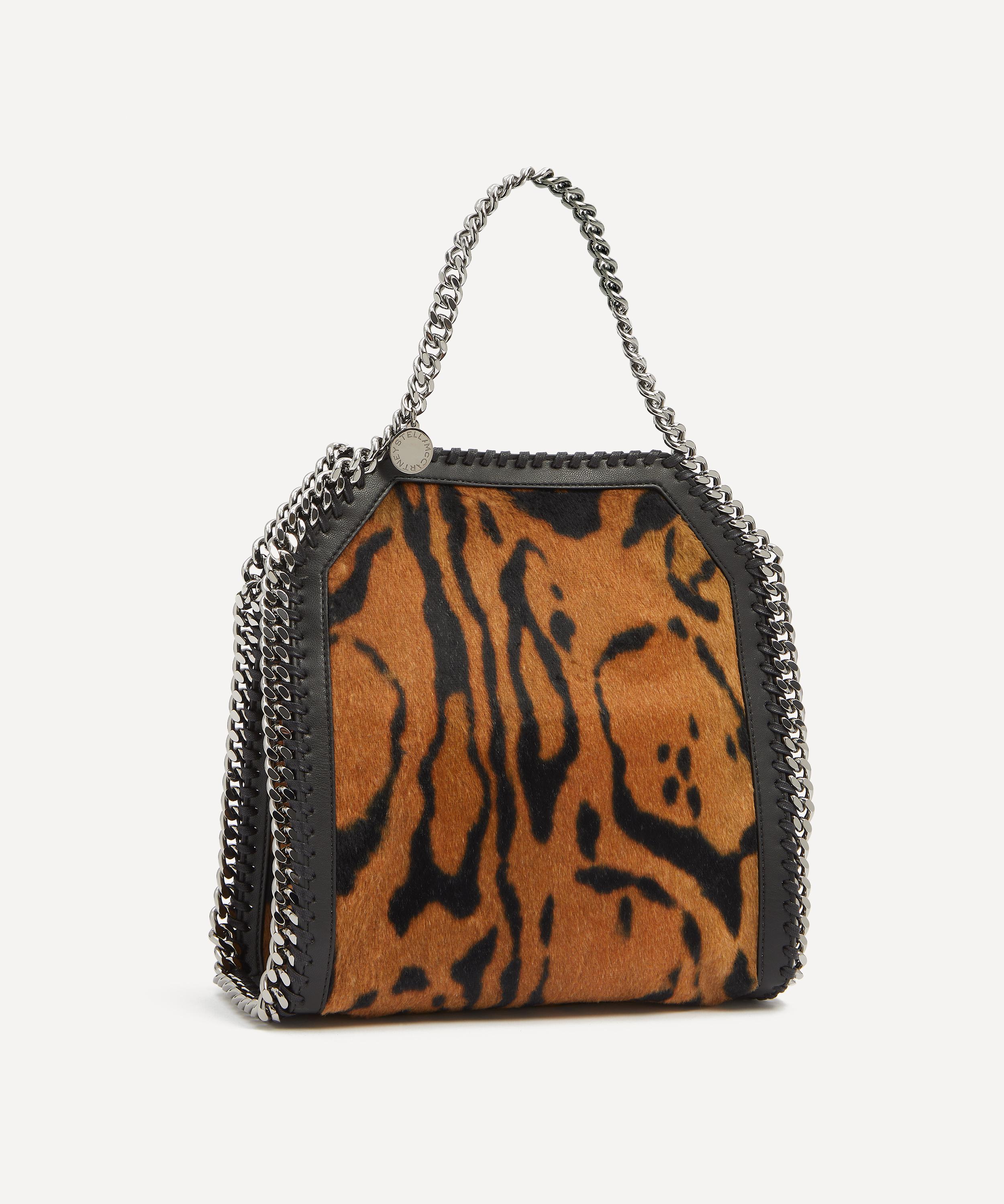 Stella McCartney - Falabella Mini Ocelot Brushed Velvet Shoulder Bag image number 2