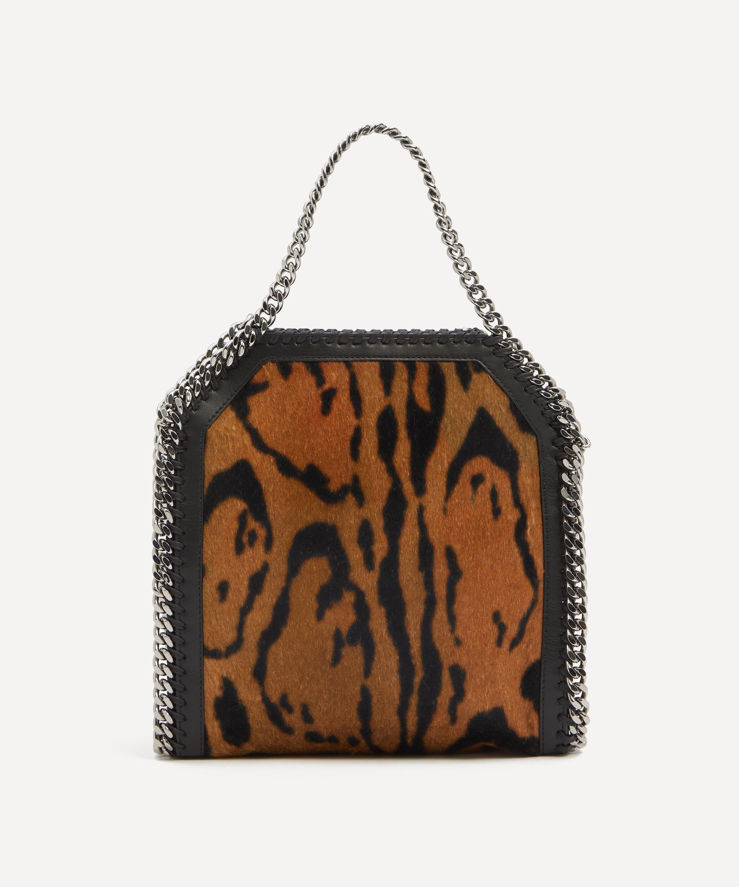 Stella McCartney - Falabella Mini Ocelot Brushed Velvet Shoulder Bag image number 3
