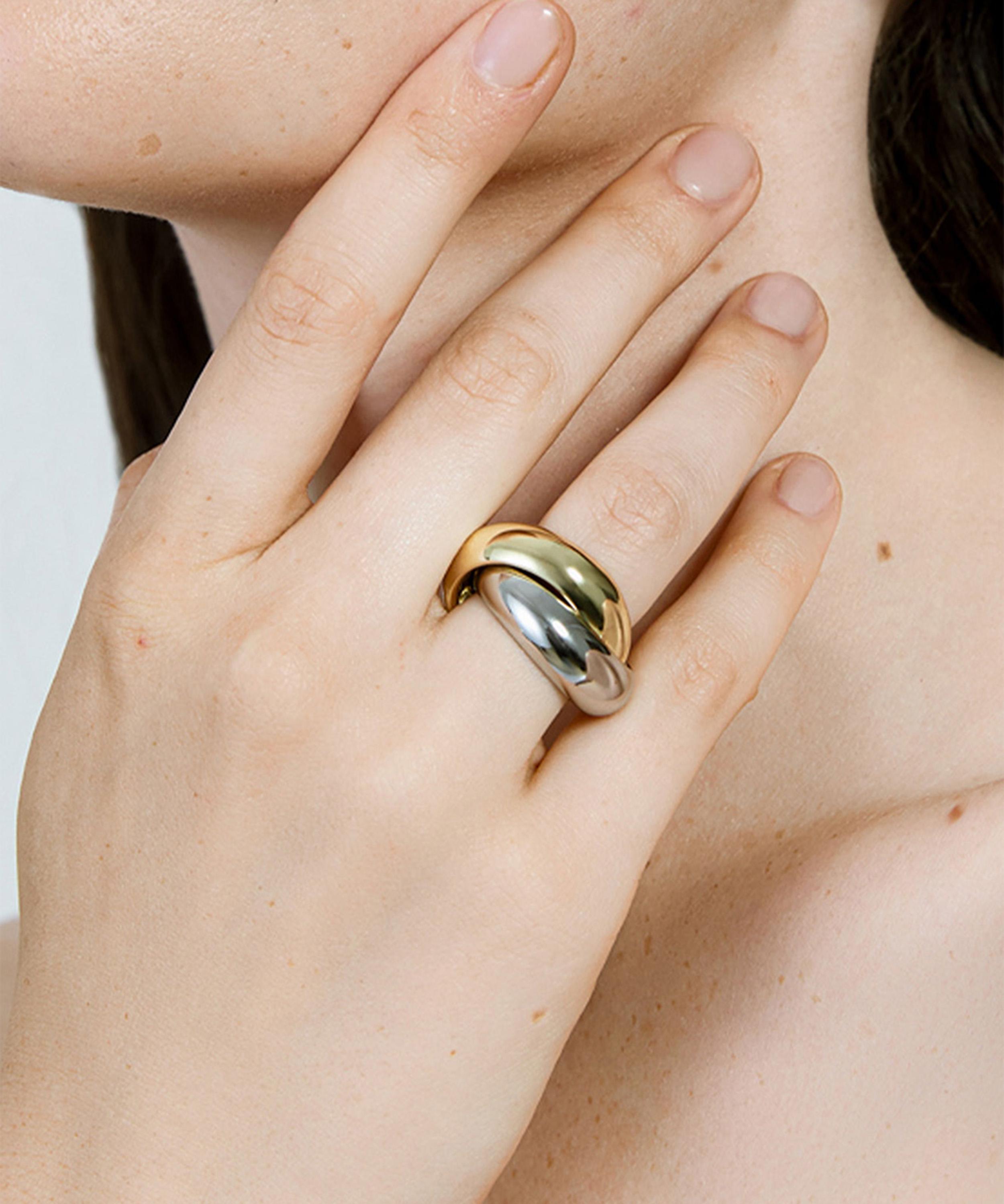 SHASHI - 14ct Gold-Plated Vermeil Silver Ross Ring image number 1