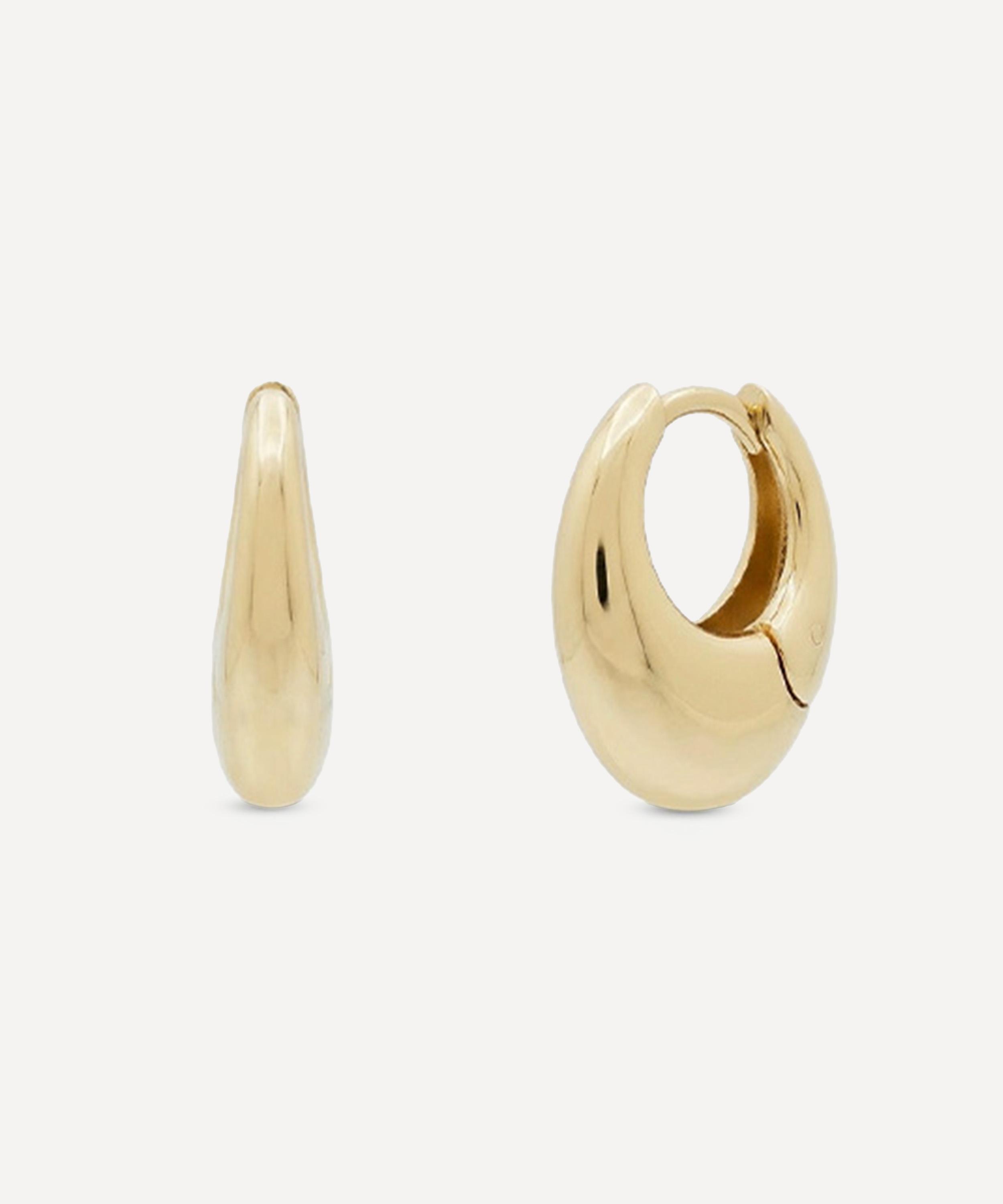 SHASHI - 14ct Gold-Plated Vermeil Silver Carter Hoop Earrings