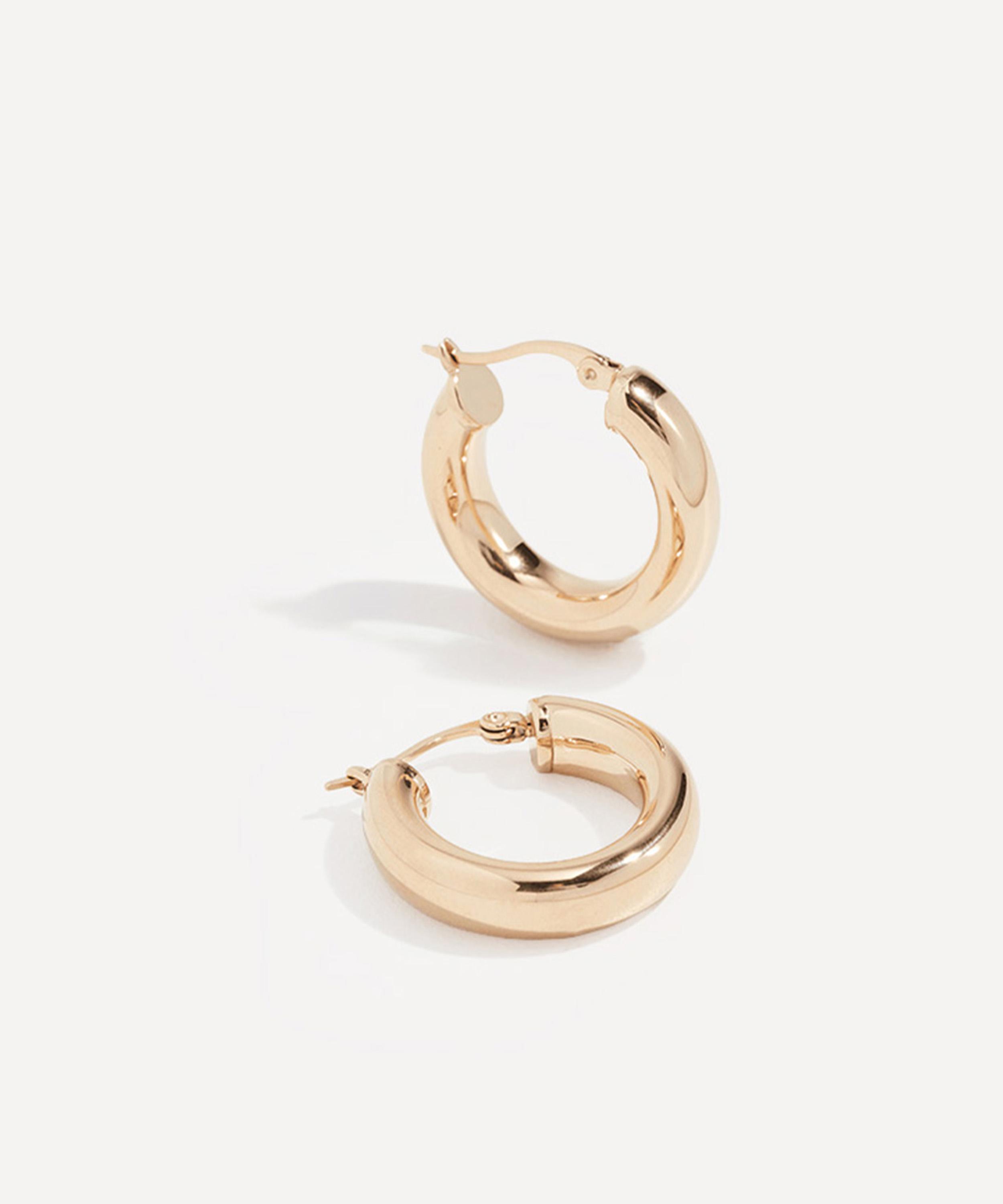 SHASHI - 18ct Gold-Plated Dominique Hoop Earrings