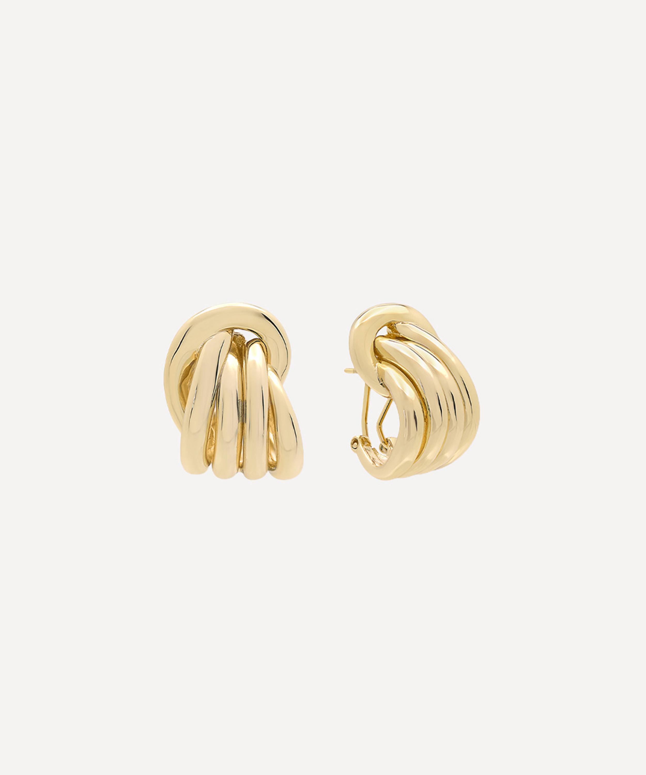 SHASHI - 14ct Gold-Plated Vermeil Silver Margaux Stud Earrings