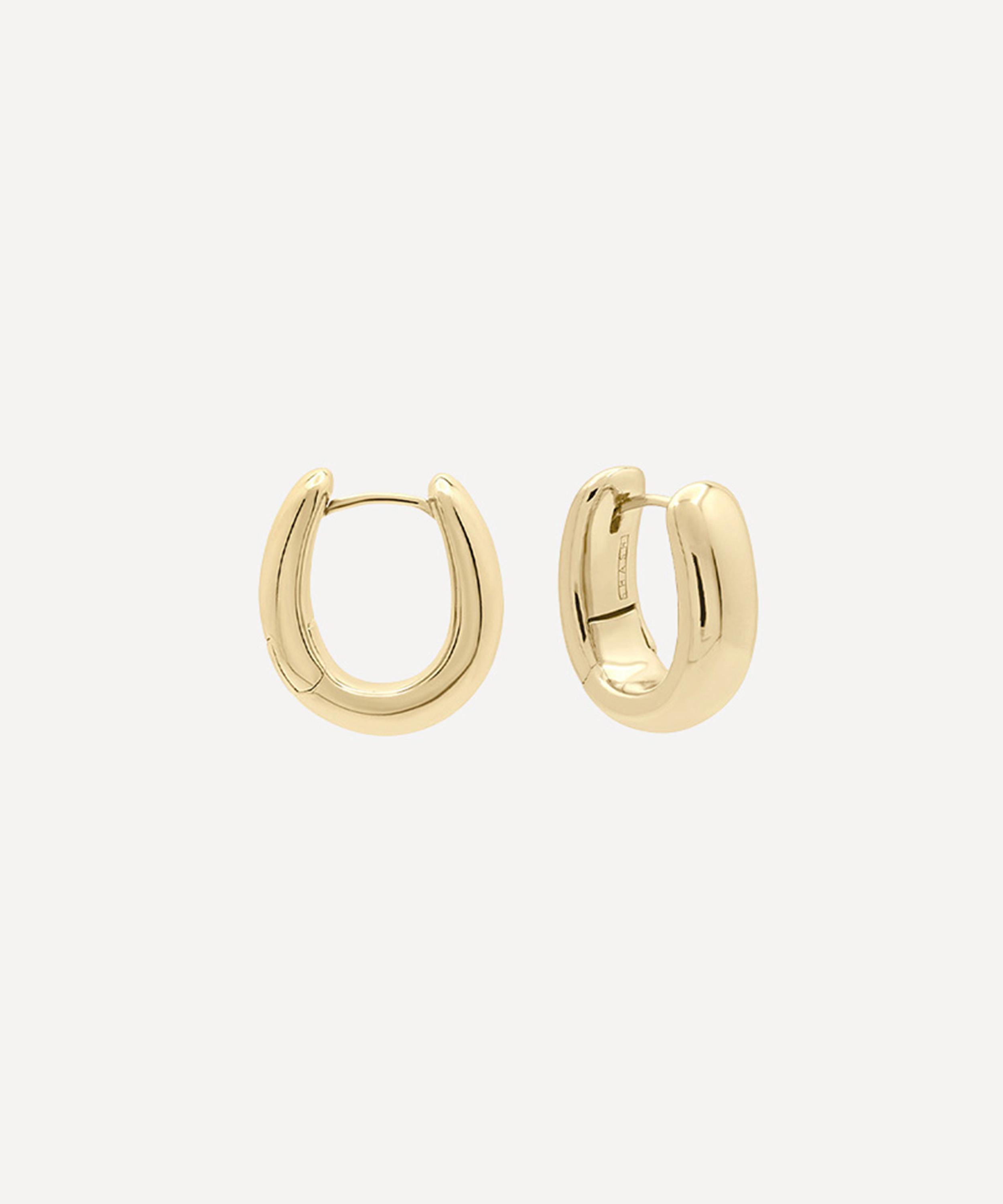 SHASHI - 14ct Gold-Plated Maxine Hoop Earrings