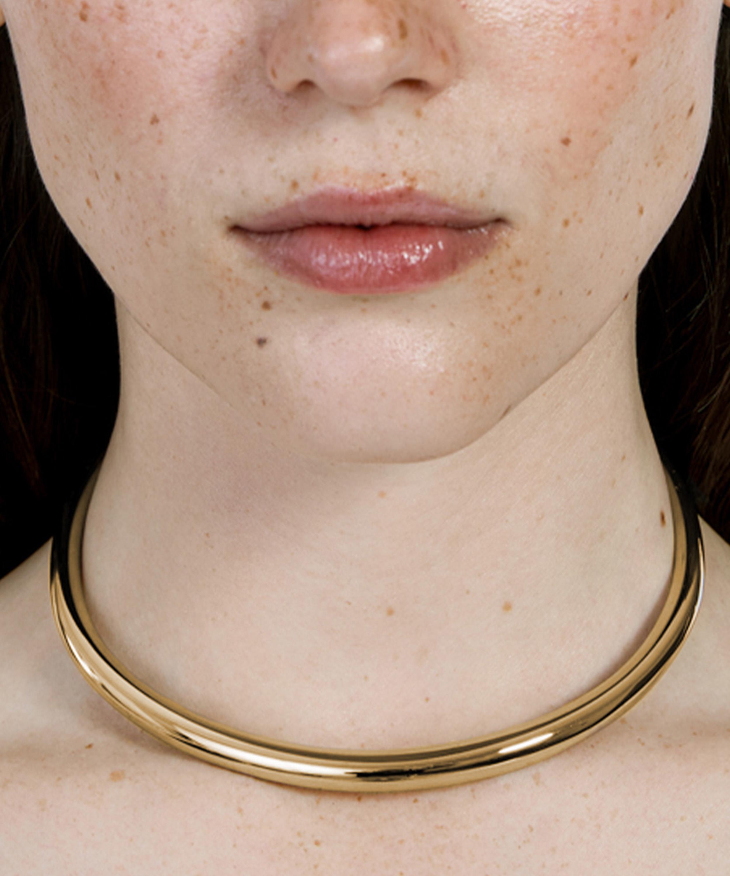 SHASHI - 14ct Gold-Plated Dominique Necklace Cuff image number 1