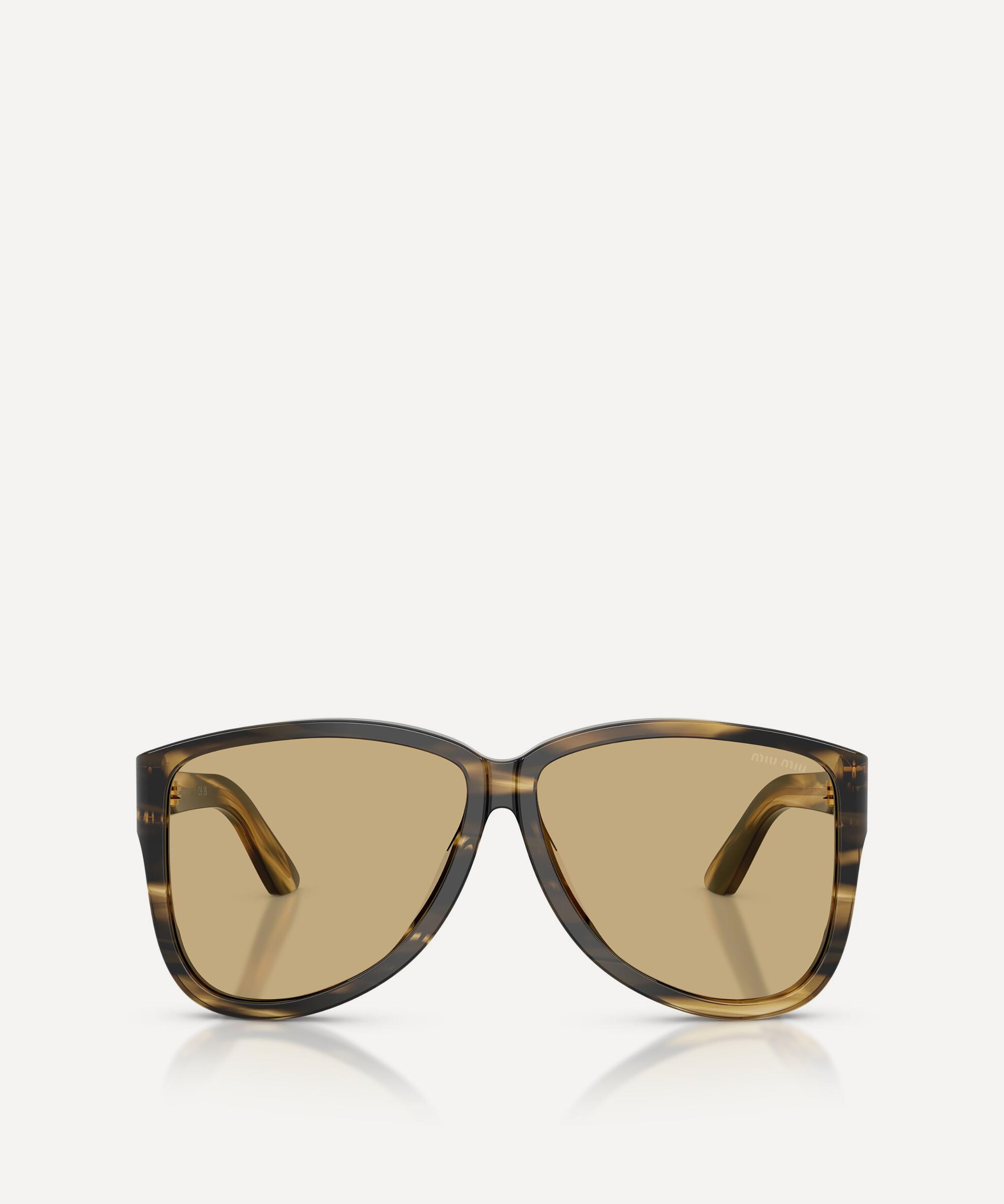 Miu Miu - Oversized Aviator Sunglasses image number 1