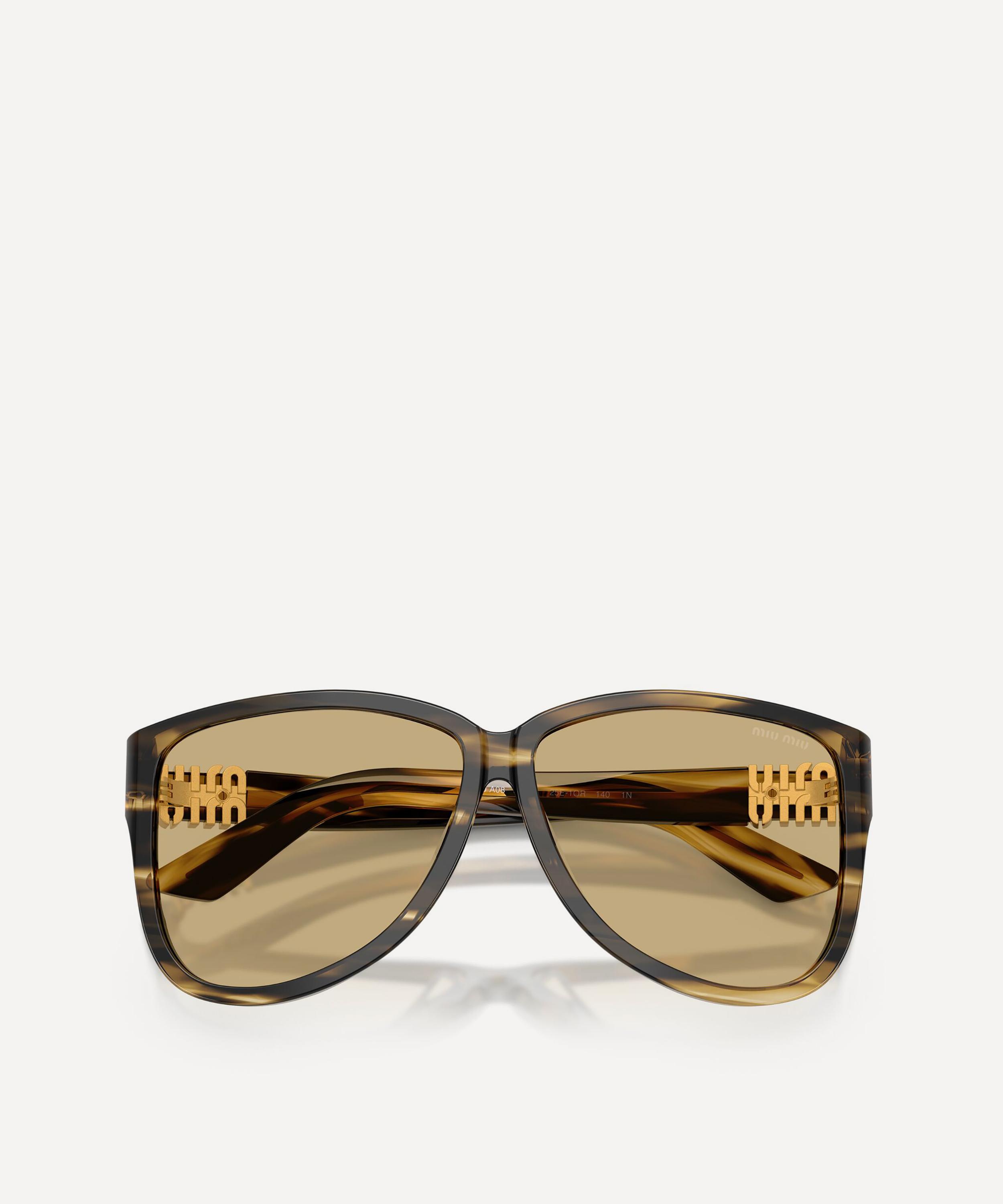 Miu Miu - Oversized Aviator Sunglasses image number 4