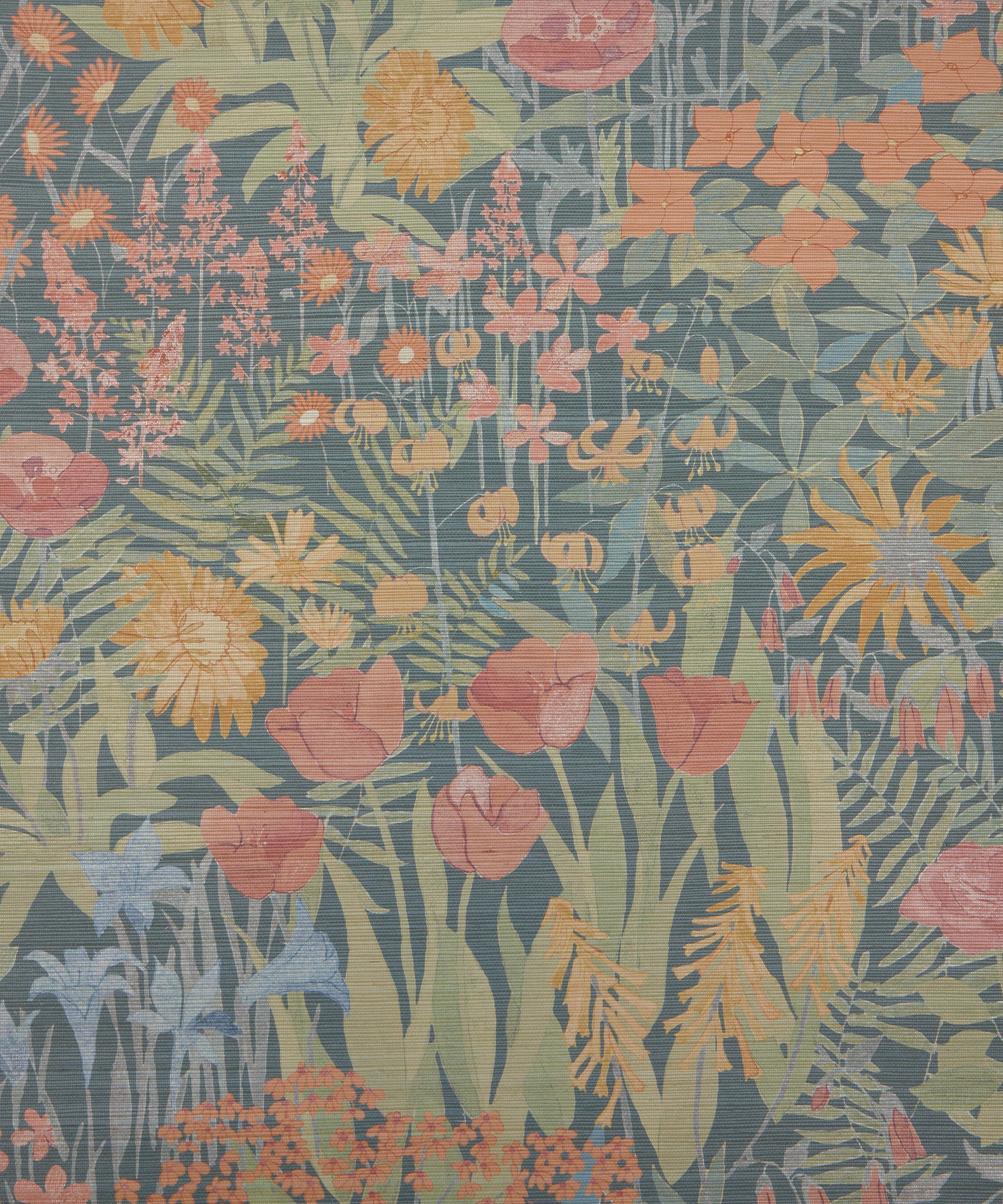Liberty Interiors - Faria Flowers in Lacquer Moss