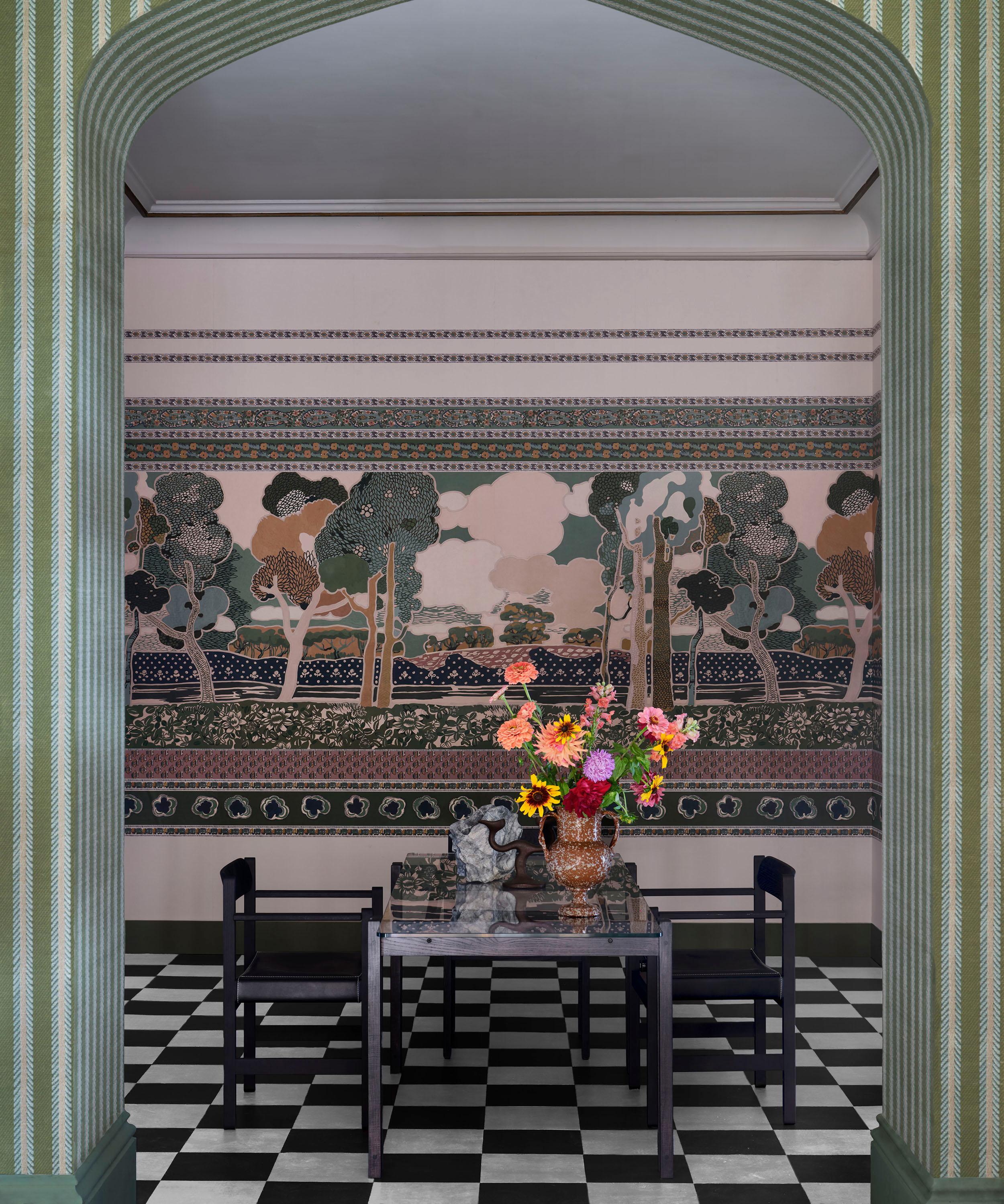 Liberty Interiors - Prospect Mural in Lichen image number 5