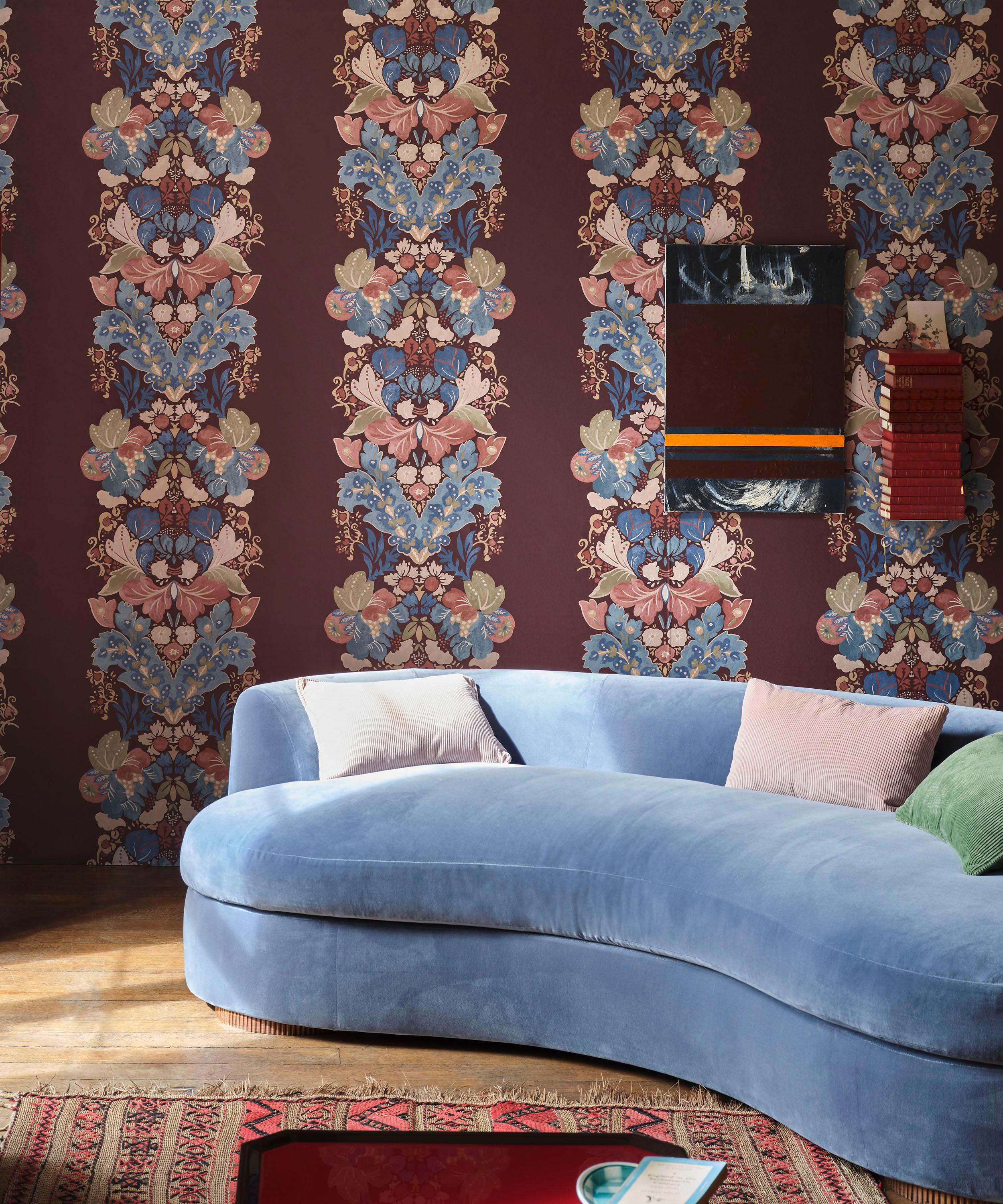 Liberty Interiors - Glastonbury Stripe in Brinjal image number 4