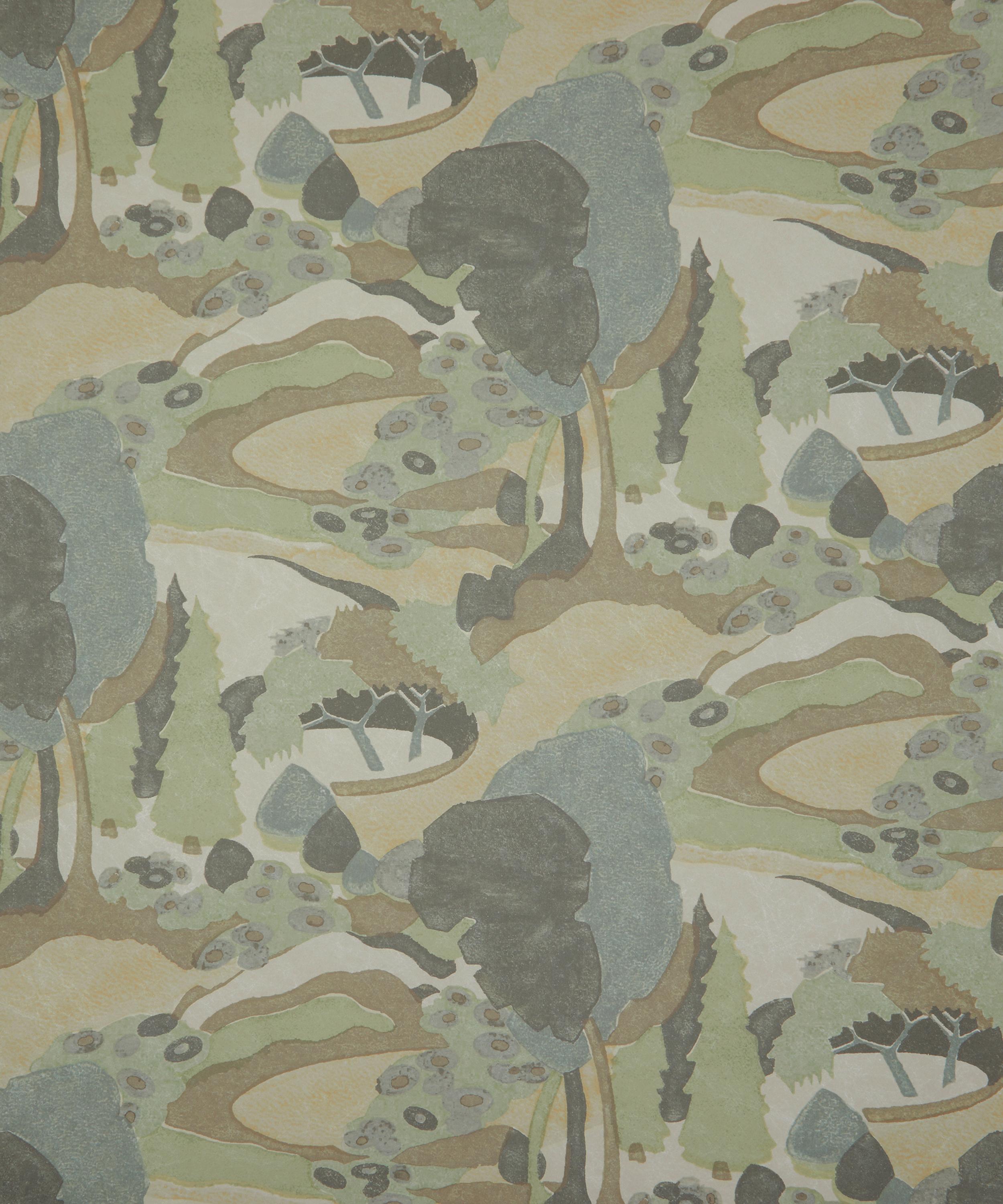 Liberty Interiors - Autumn Landscape in Lichen image number 2