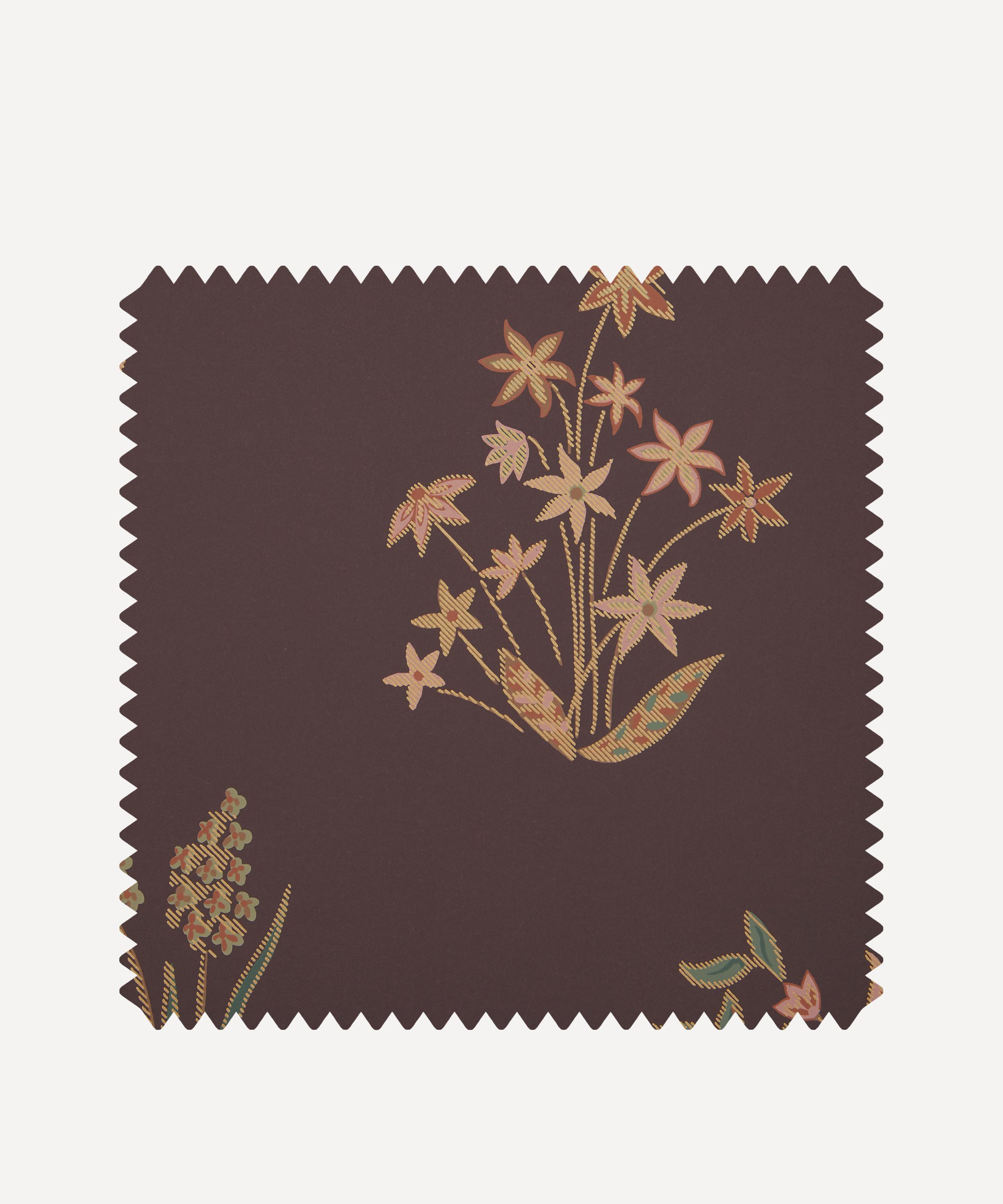 Liberty Interiors - Wallpaper Swatch &ndash; Shepherdly Bouquet in Brinjal