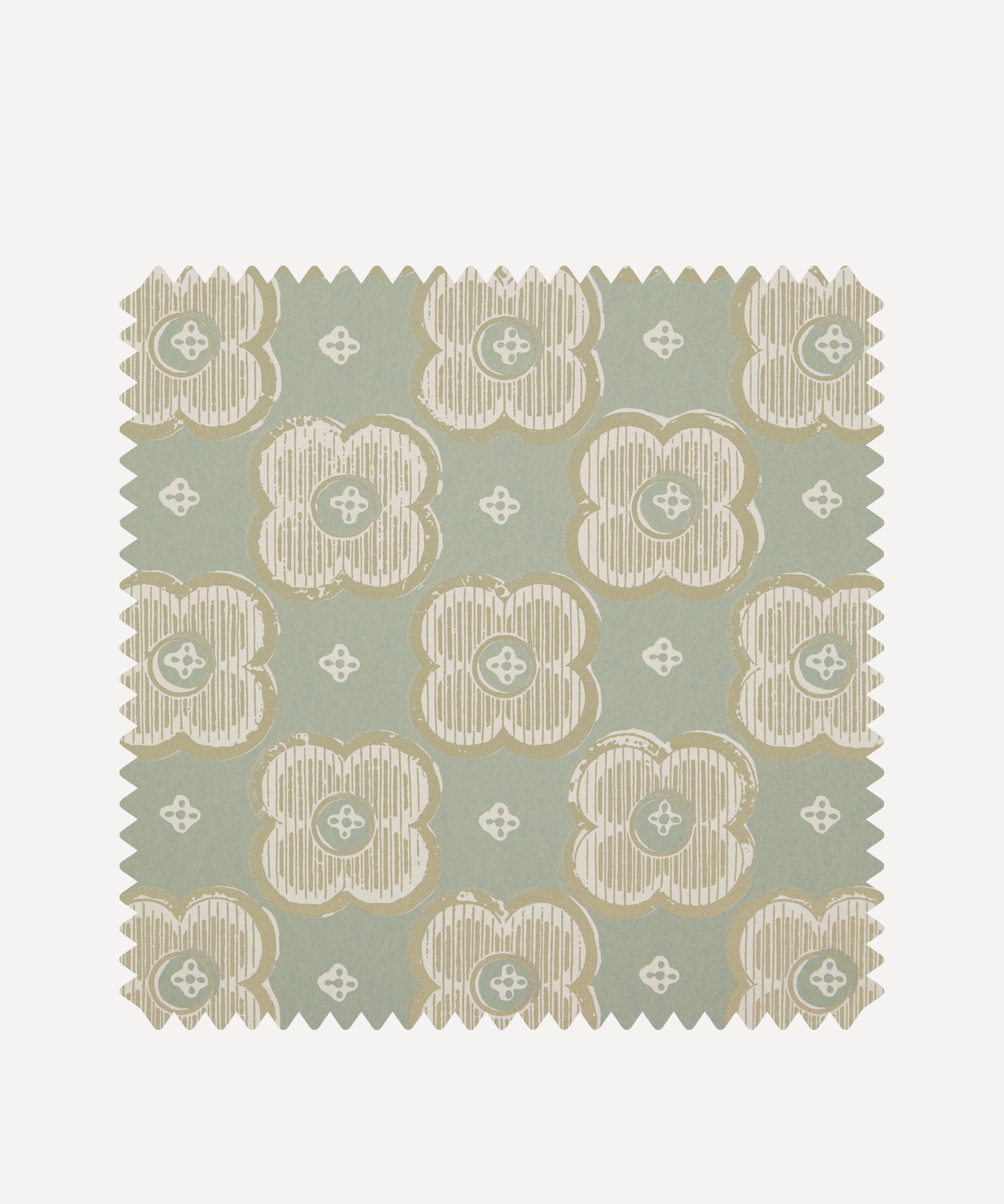 Liberty Interiors - Wallpaper Swatch &ndash; Clover Club in Robin&rsquo;s Egg