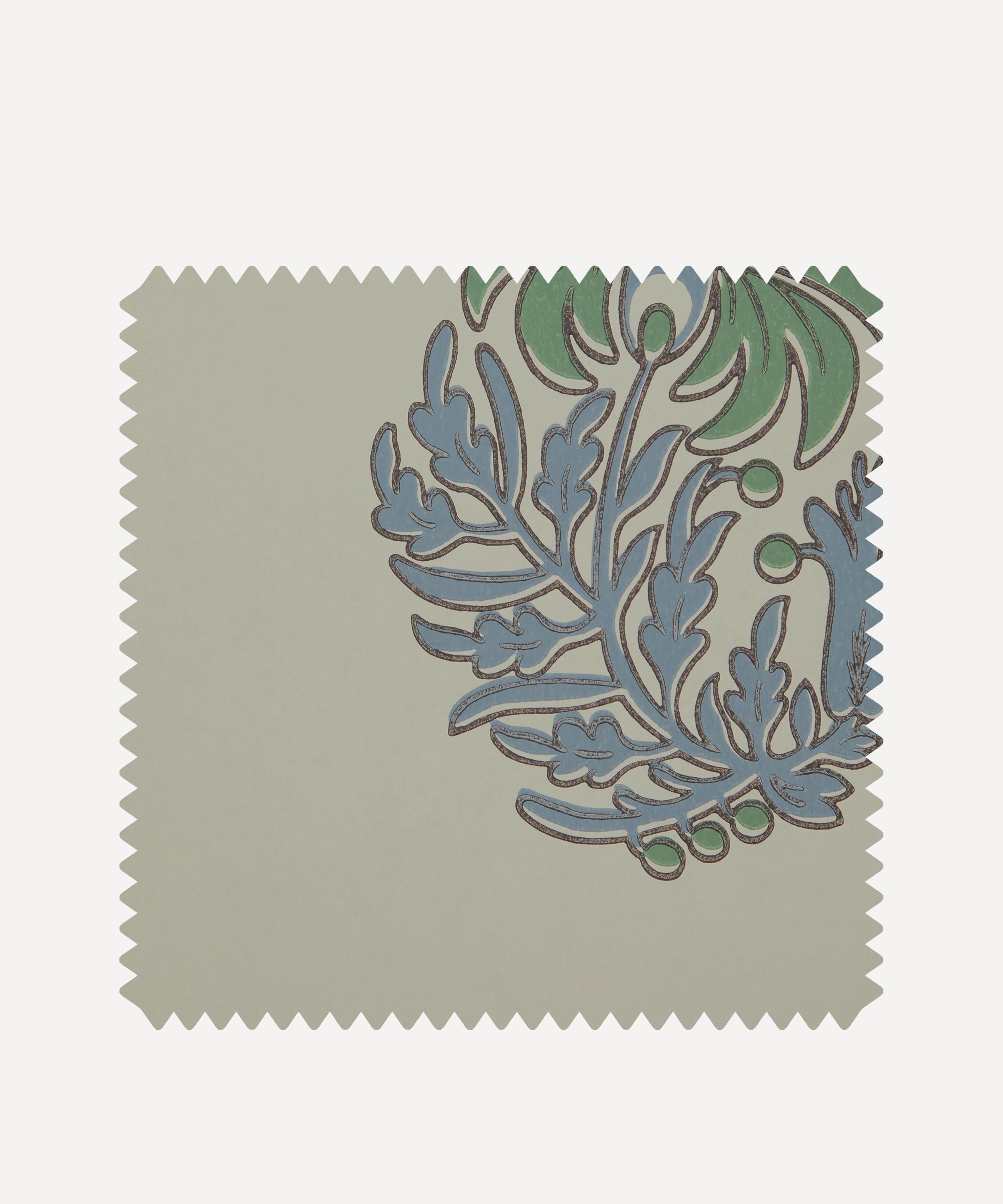 Liberty Interiors - Wallpaper Swatch &ndash; Palm Parade in Purslane