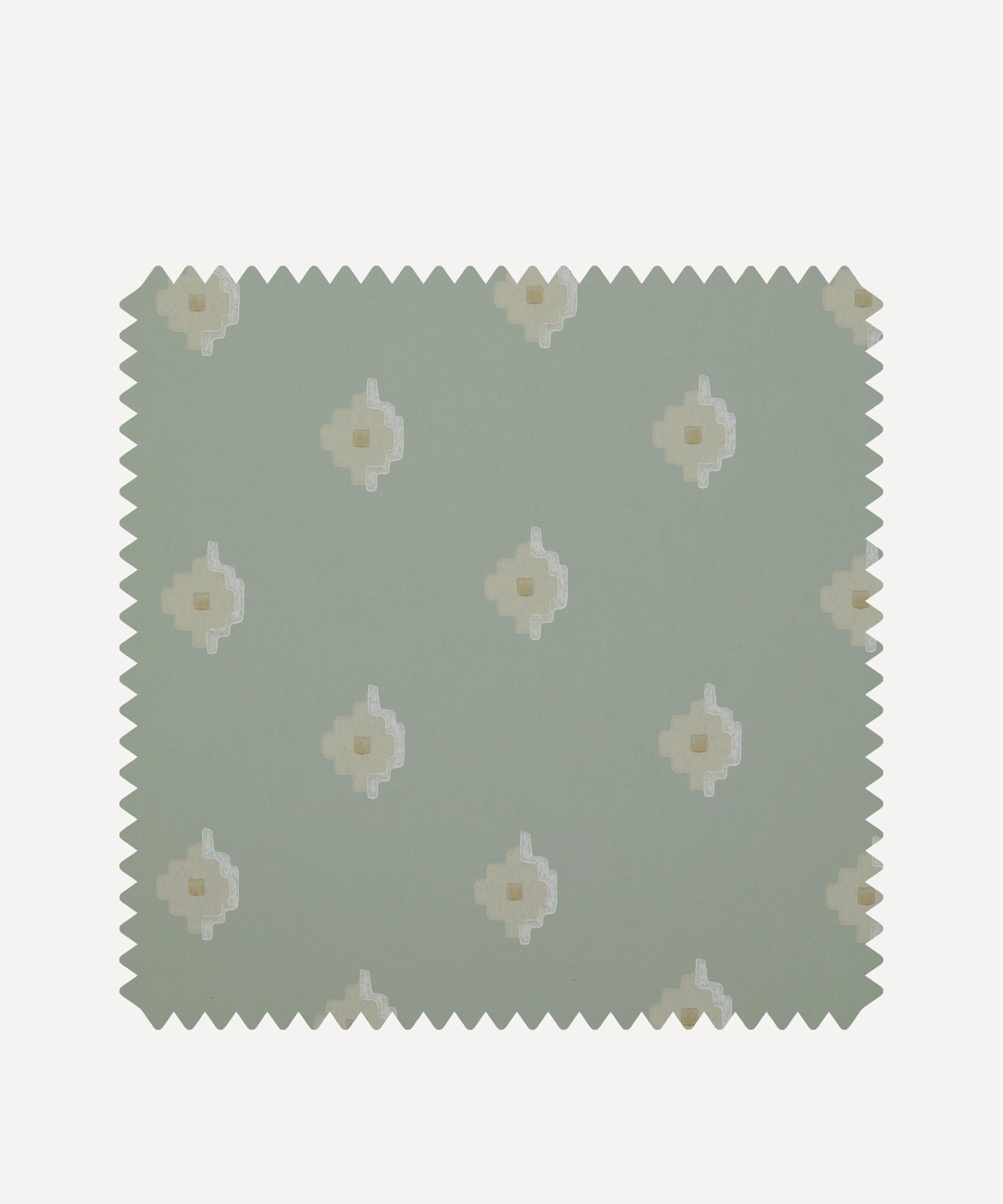Liberty Interiors - Wallpaper Swatch &ndash; Adamas Tile in Robin&rsquo;s Egg