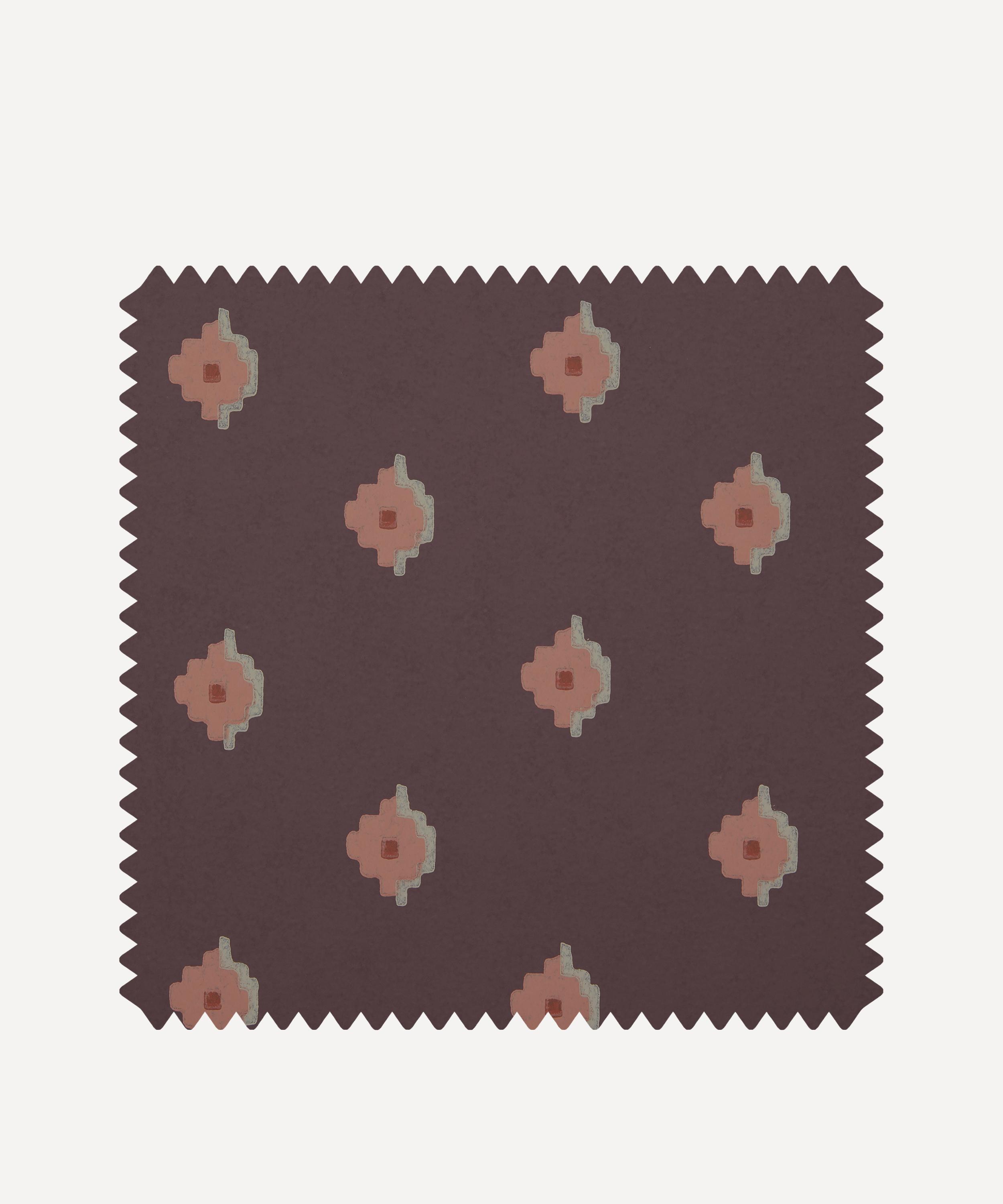 Liberty Interiors - Wallpaper Swatch &ndash; Adamas Tile in Brinjal