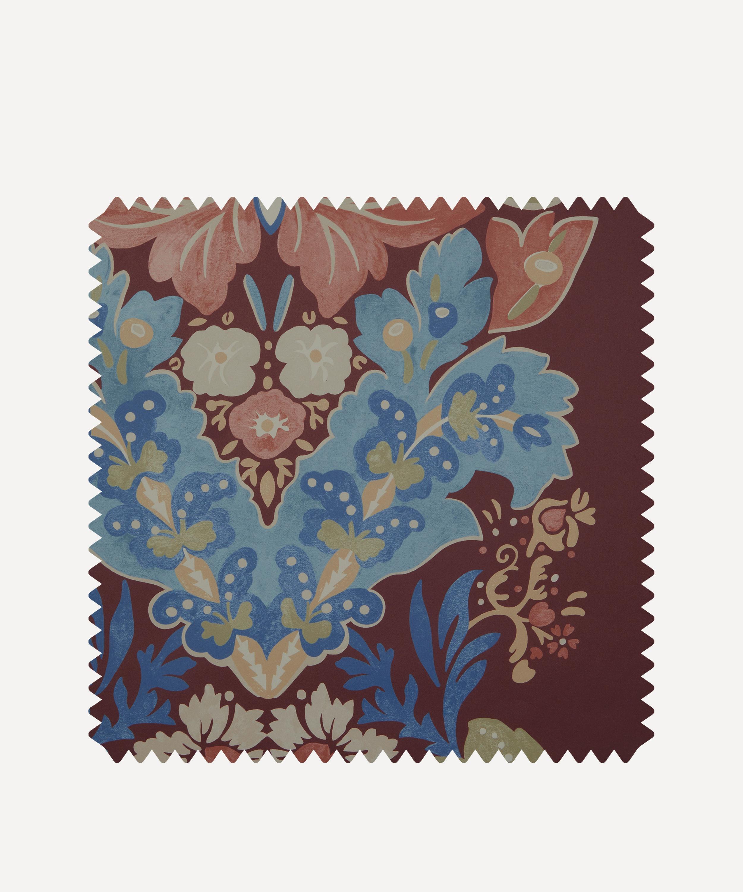 Liberty Interiors - Wallpaper Swatch &ndash; Glastonbury Stripe in Brinjal