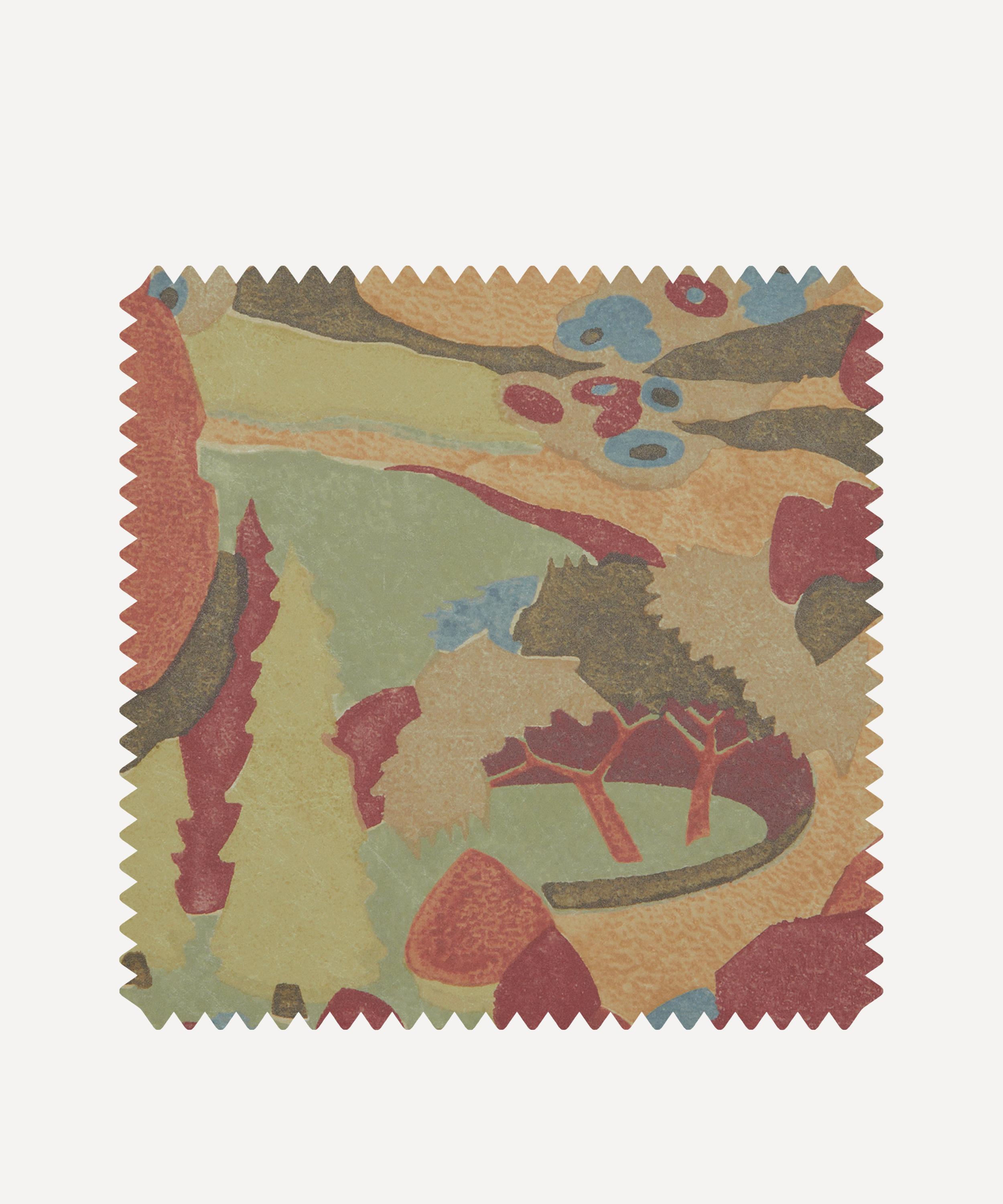 Liberty Interiors - Wallpaper Swatch &ndash; Autumn Landscape in Lacquer Moss