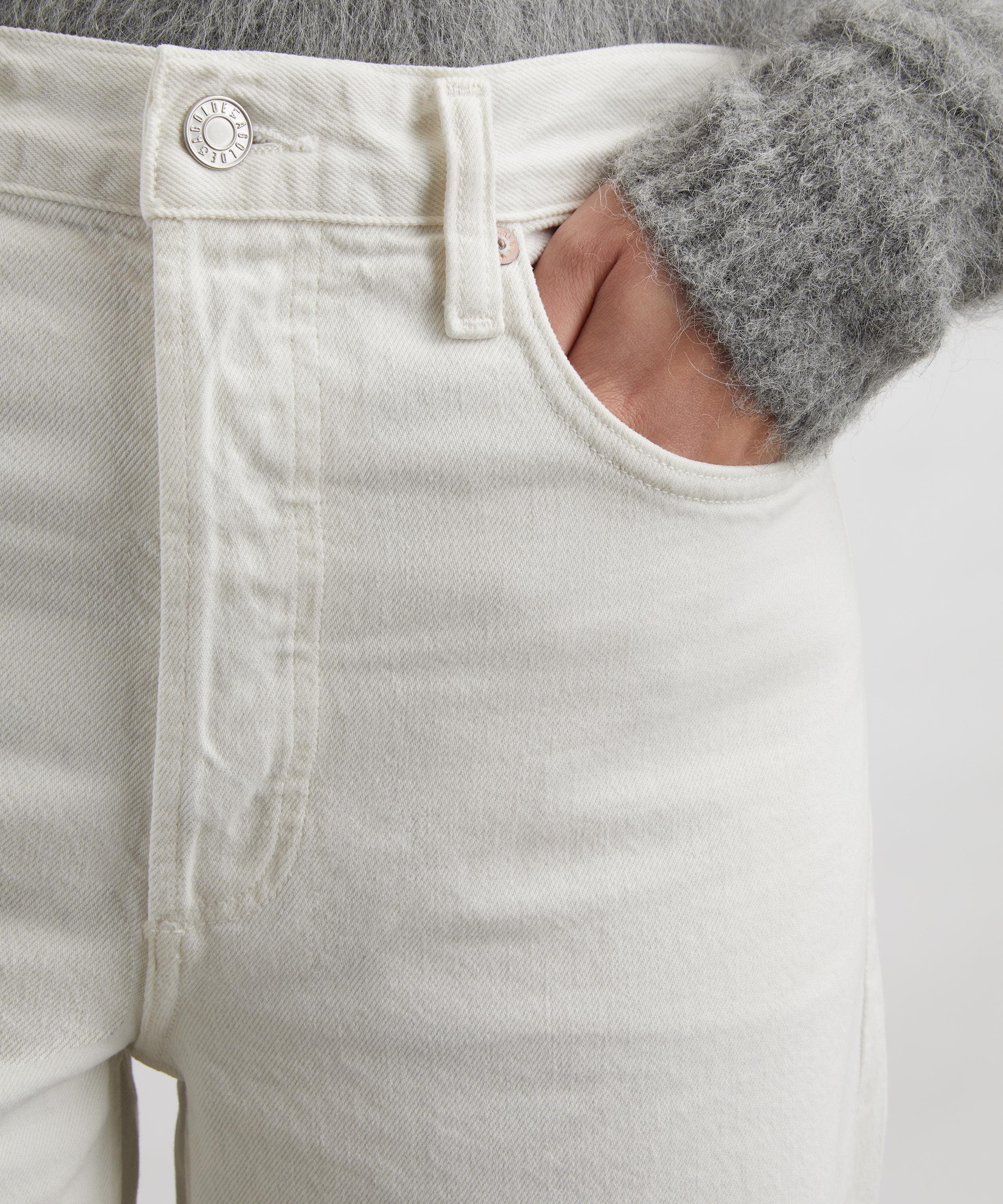 AGOLDE - Arc 32&rdquo; Wide-Leg Jeans in Chalk White image number 4