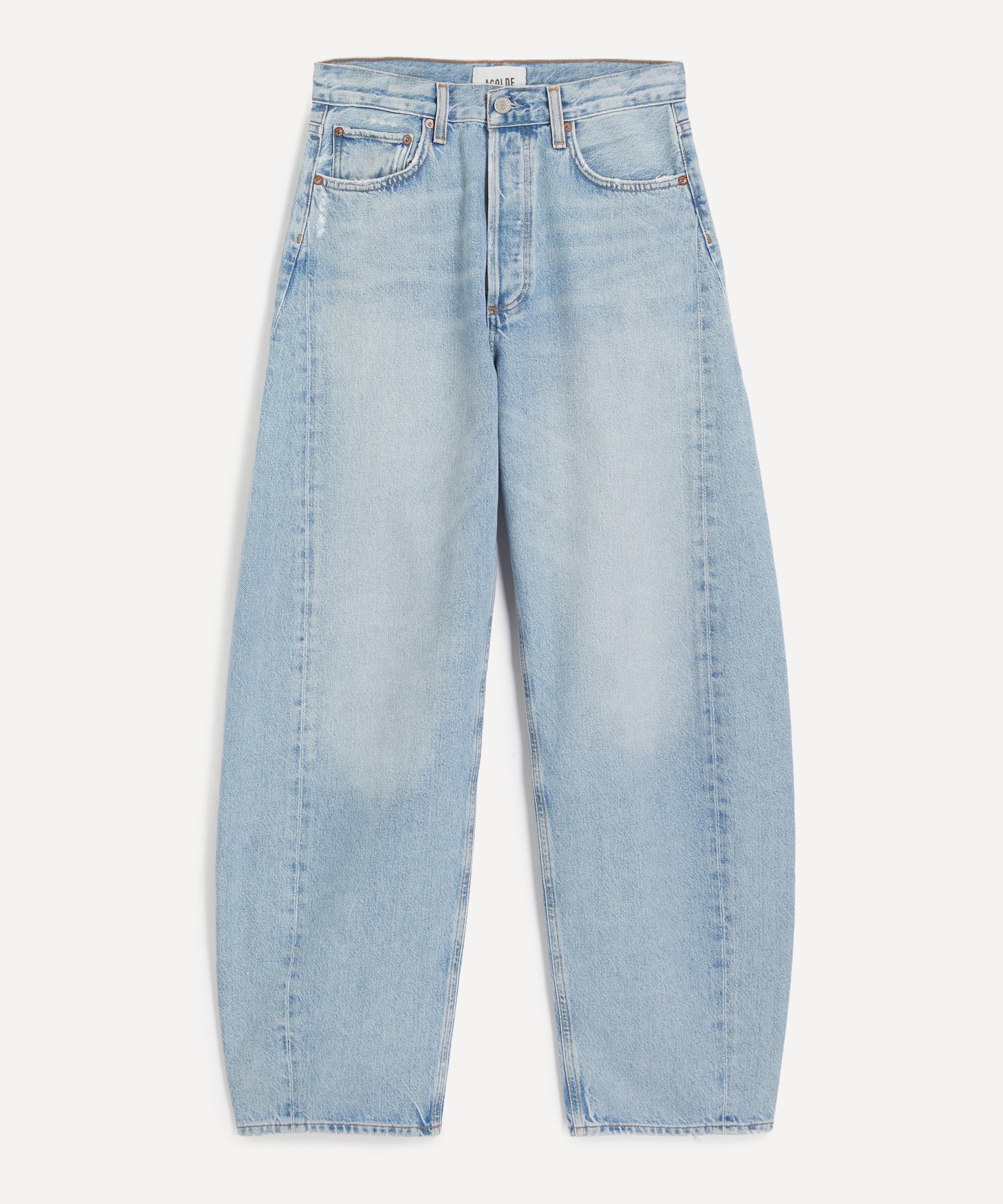 AGOLDE - Luna High-Rise Pieced Taper Jeans in Addition