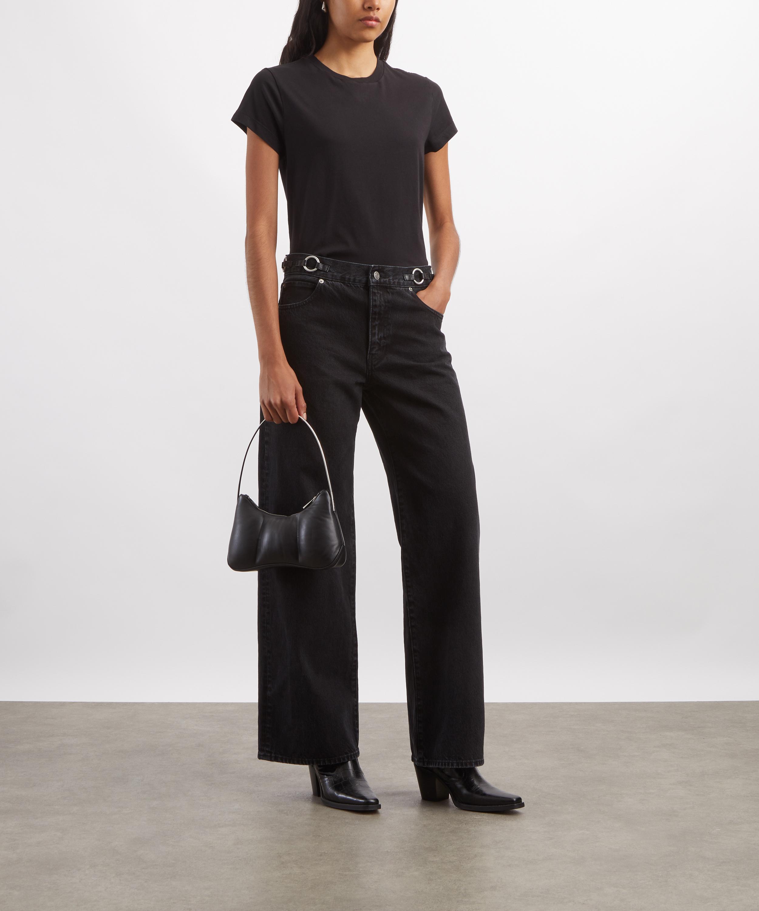 AGOLDE - Black Long Line Adine T-Shirt image number 1