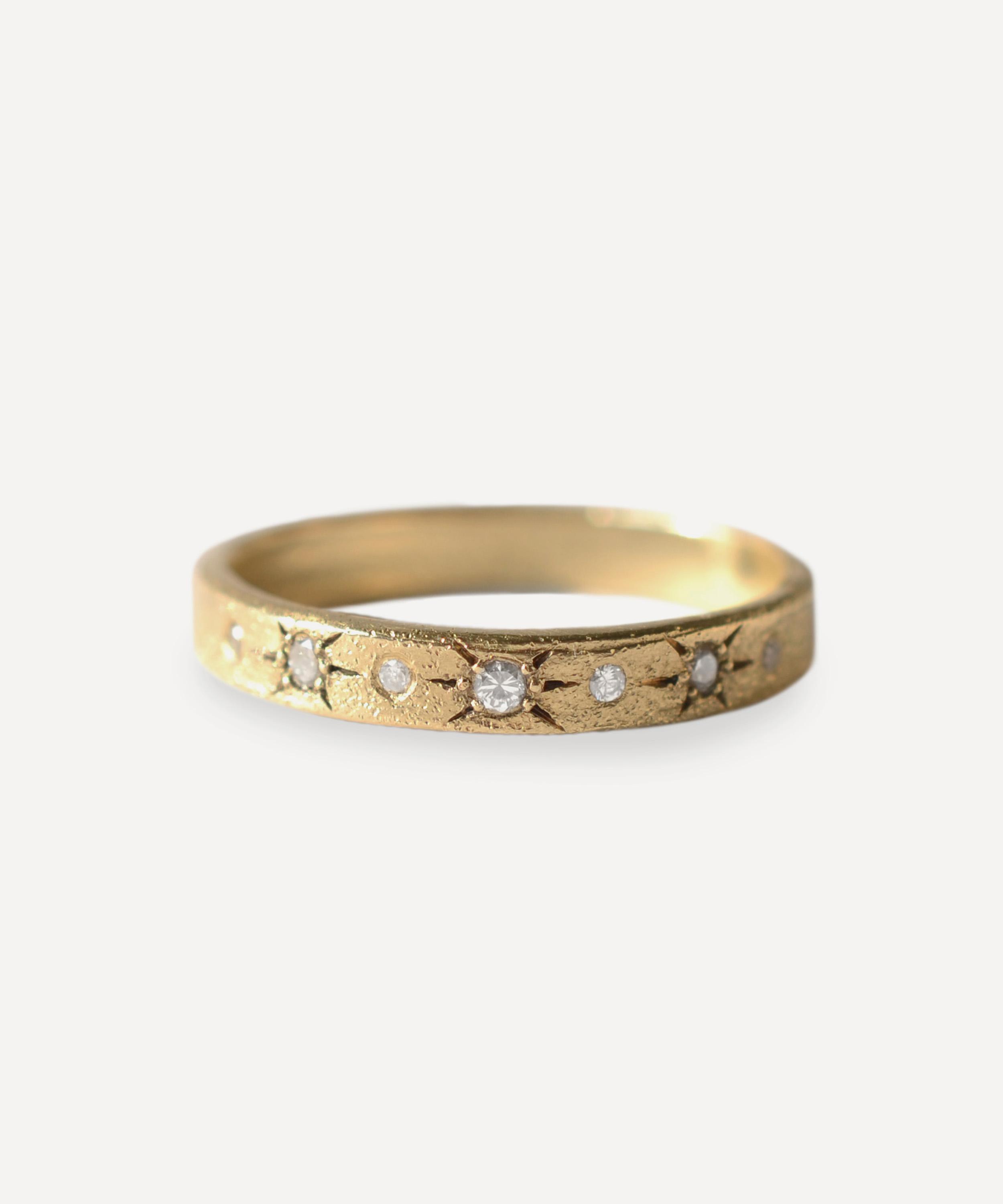 Acanthus - 14ct Gold Starline Band Ring