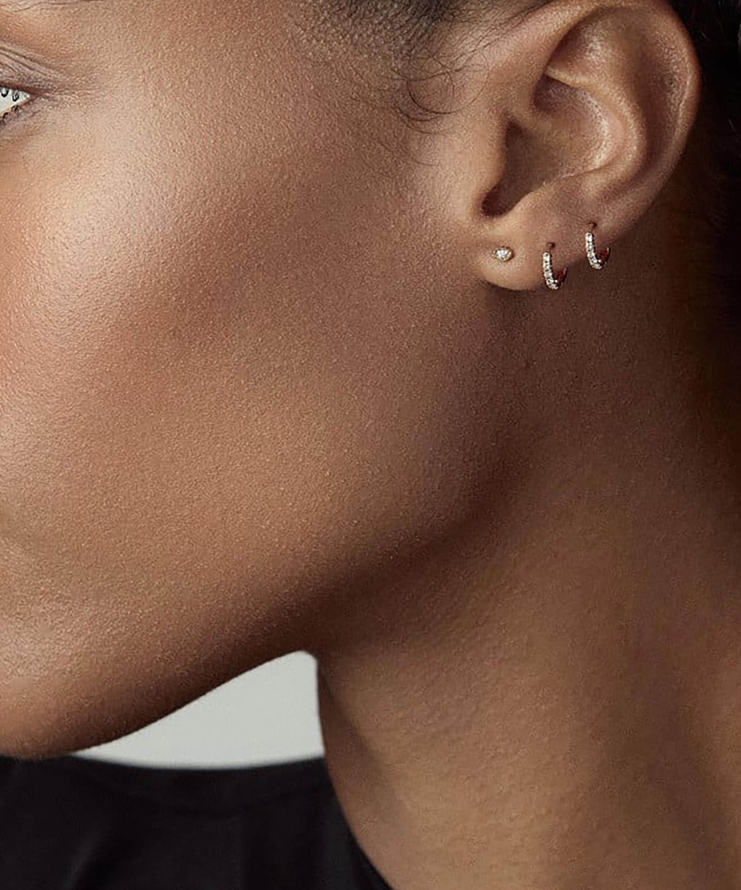 Dinny Hall - 9ct Gold Mini Marquise Lab Grown Diamond Stud Earrings image number 1