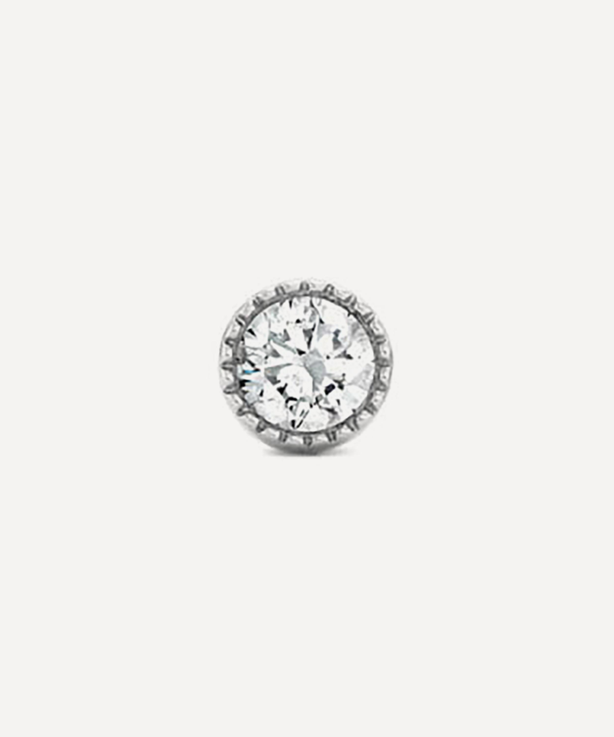 Dinny Hall - 9ct White Gold Solitaire Lab Grown Diamond Single Stud Earring image number 0