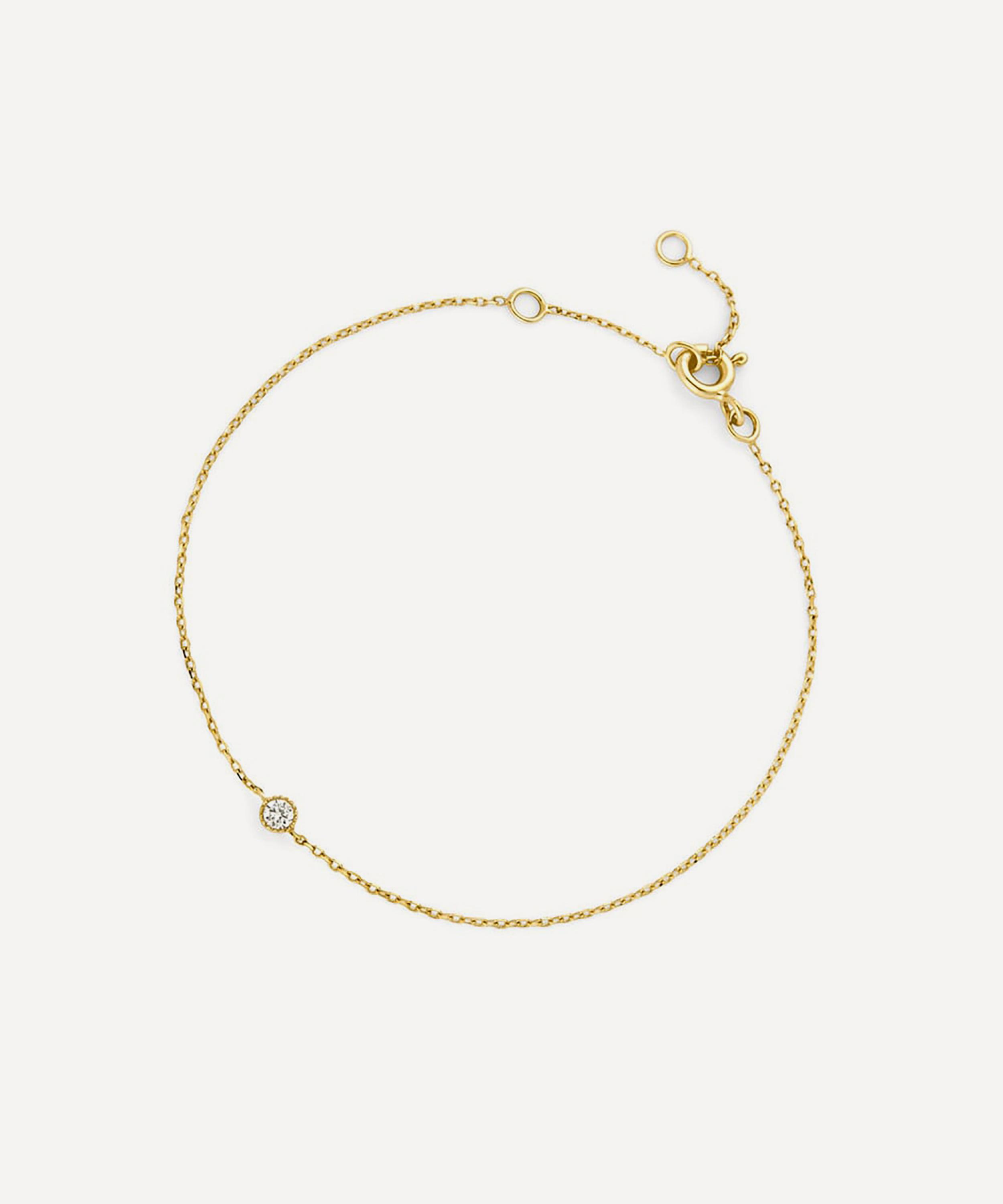 Dinny Hall - 9ct Gold Solitaire Lab Grown Diamond Bracelet