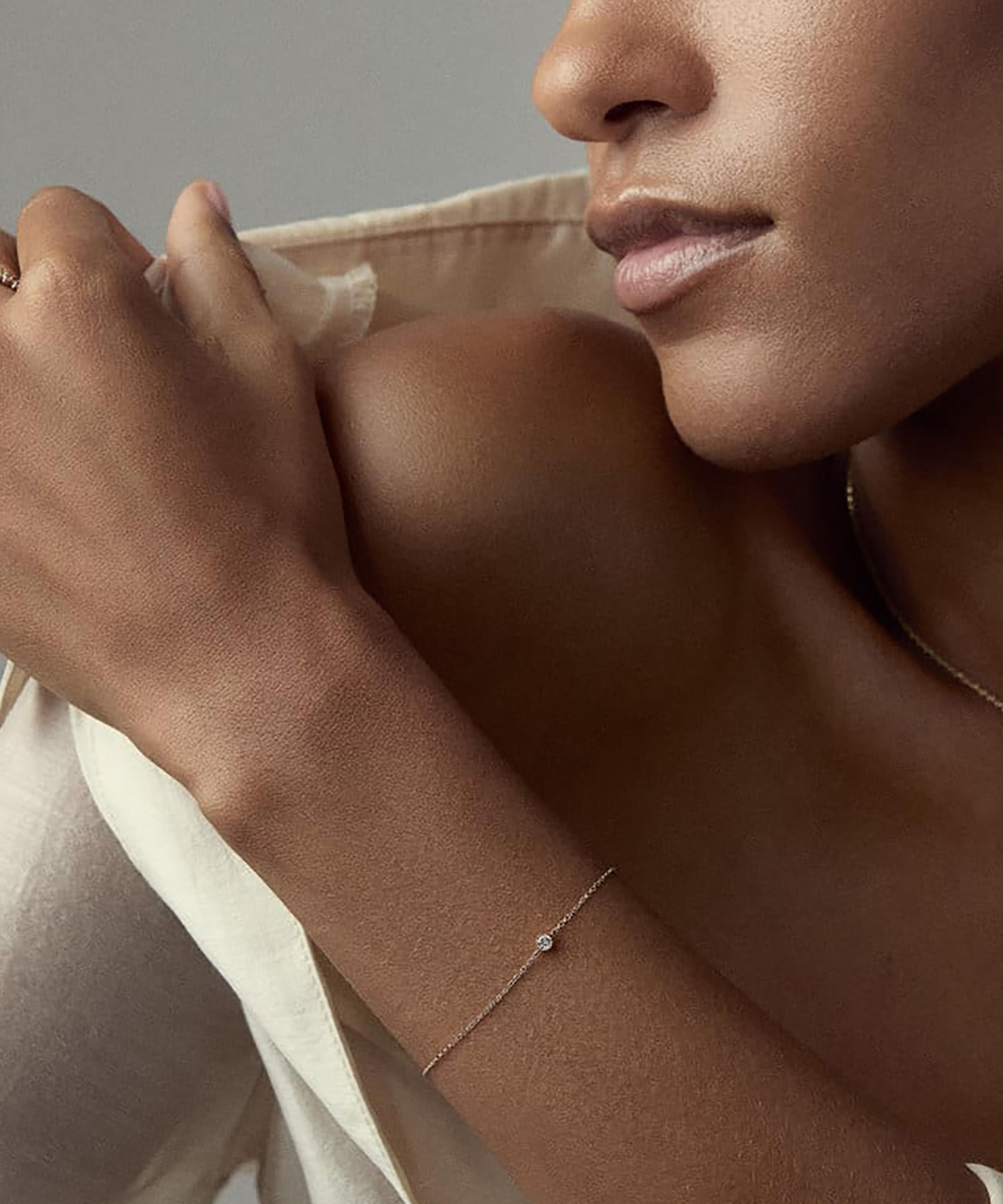 Dinny Hall - 9ct Gold Solitaire Lab Grown Diamond Bracelet image number 1