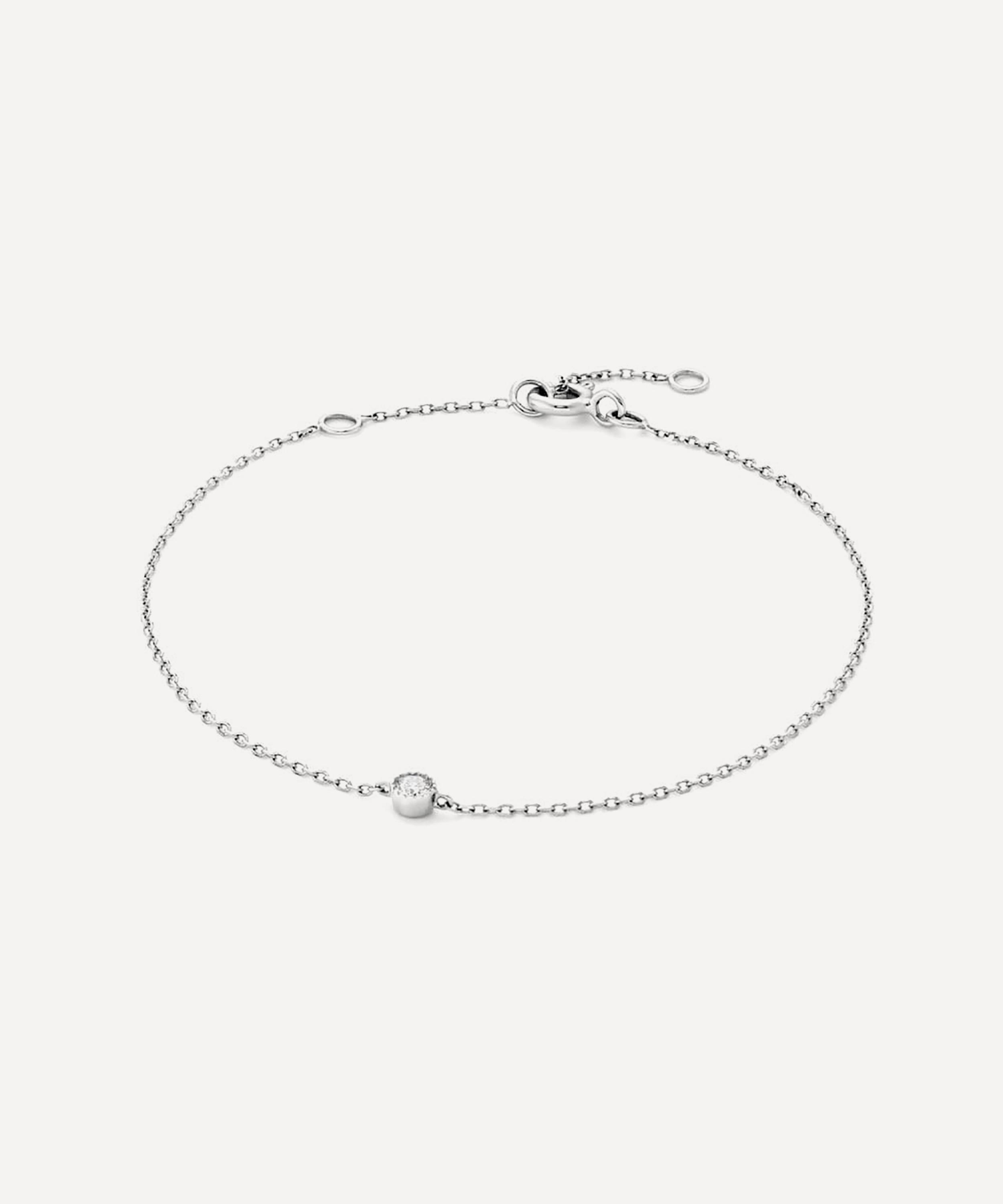 Dinny Hall - 9ct White Gold Solitaire Lab Grown Diamond Bracelet