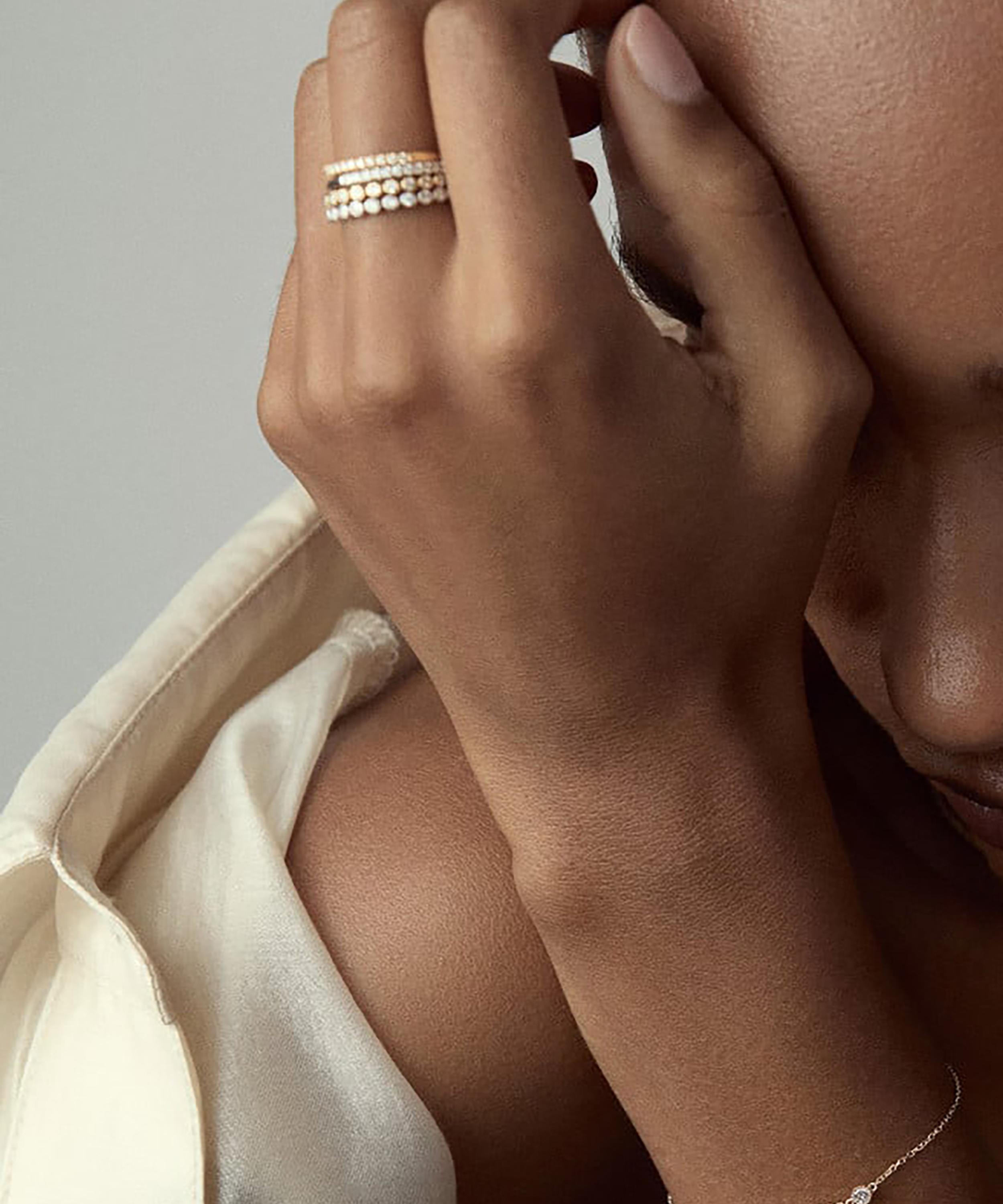 Dinny Hall - 9ct White Gold Solitaire Lab Grown Diamond Bracelet image number 1