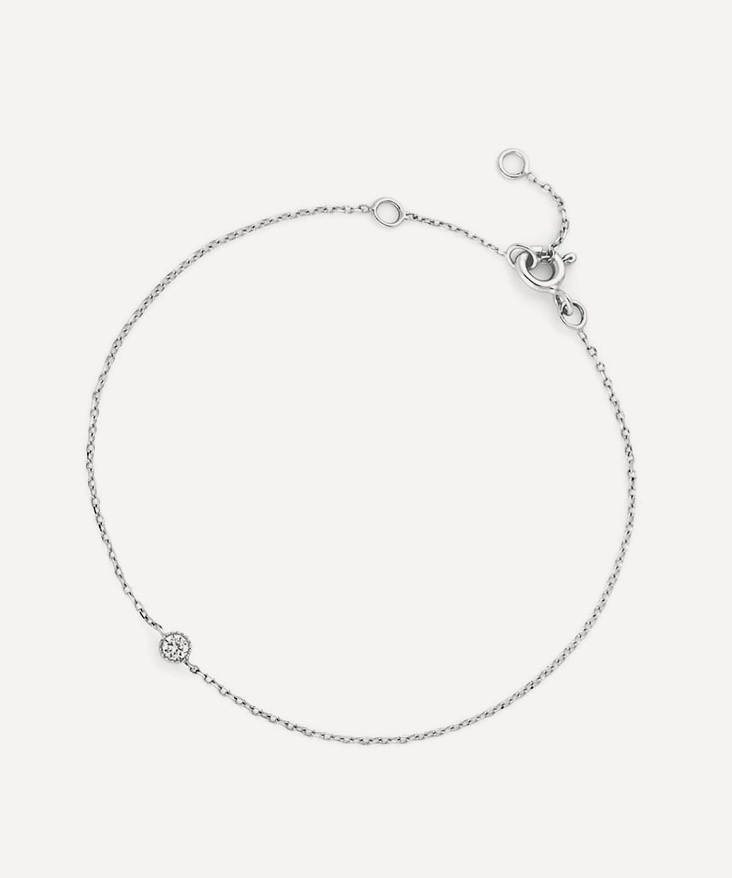 Dinny Hall - 9ct White Gold Solitaire Lab Grown Diamond Bracelet image number 2