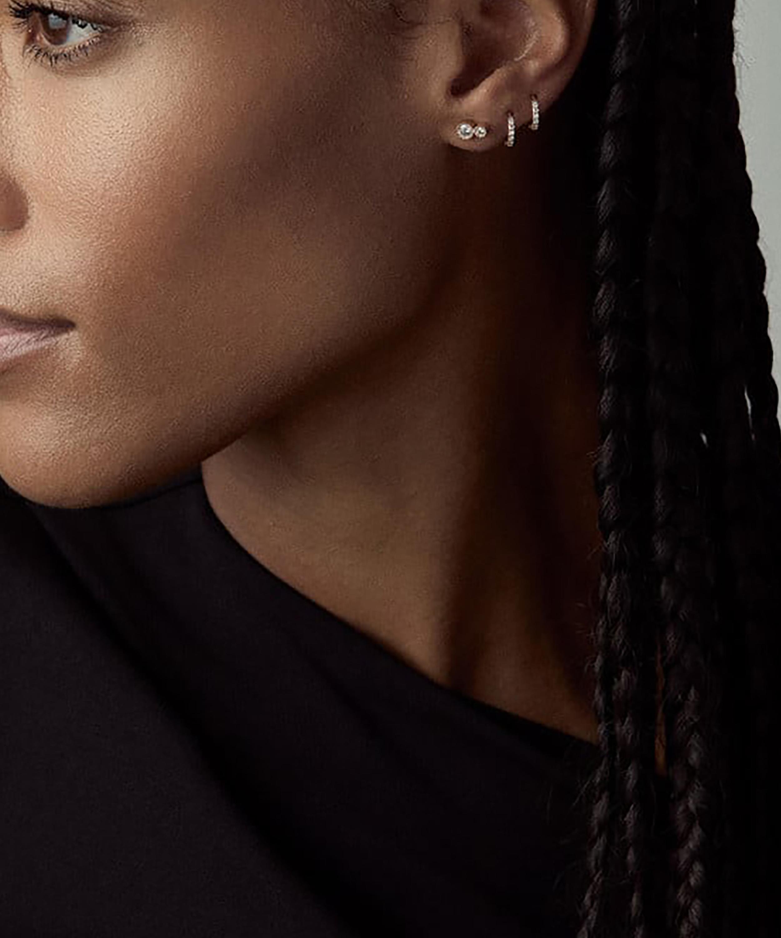 Dinny Hall - 9ct Gold Lab Grown Diamond Duo Stud Earrings image number 1