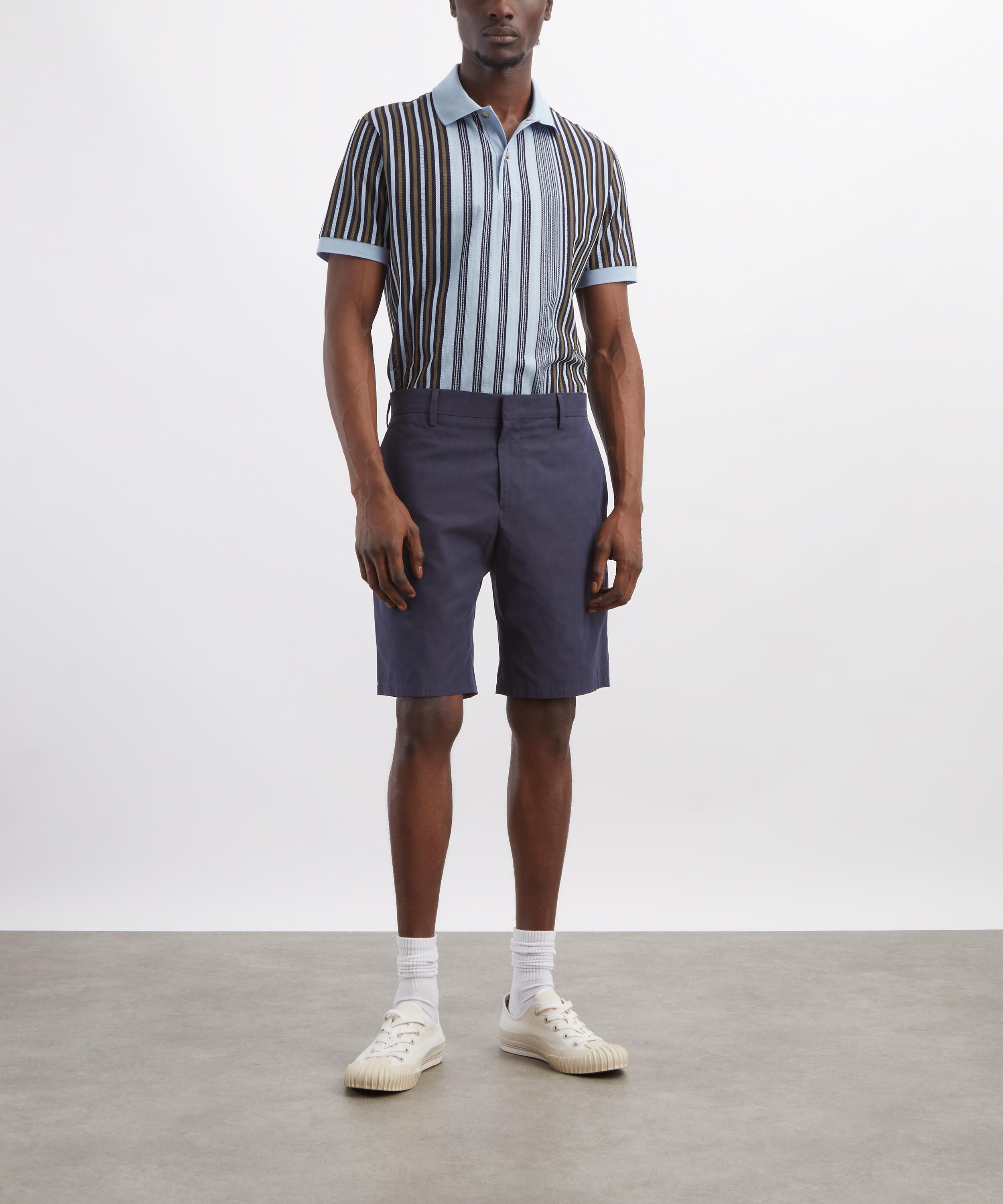 Paul Smith - Navy Cotton Shorts image number 1