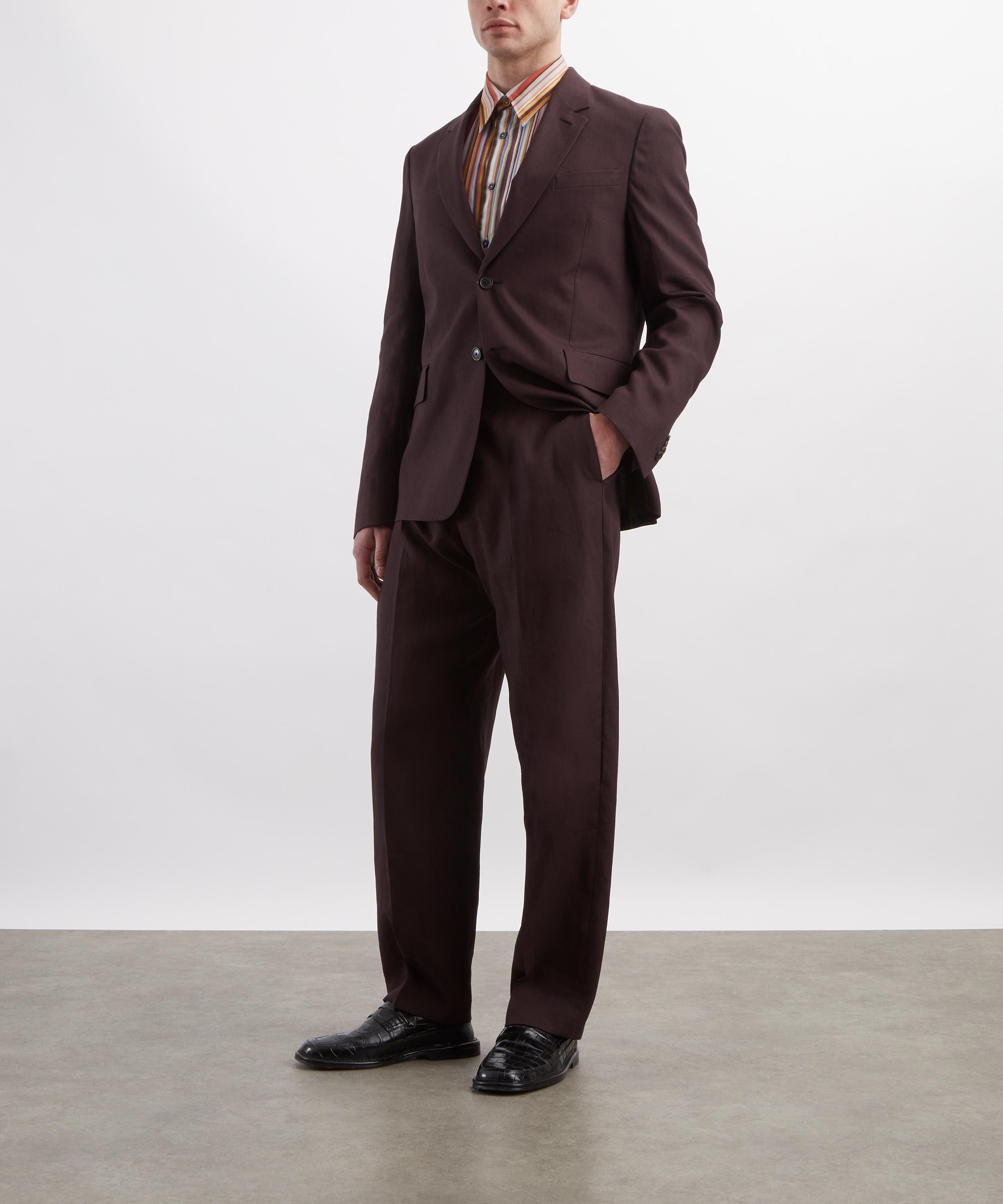 Paul Smith - Burgundy Wool Unlined Blazer image number 1