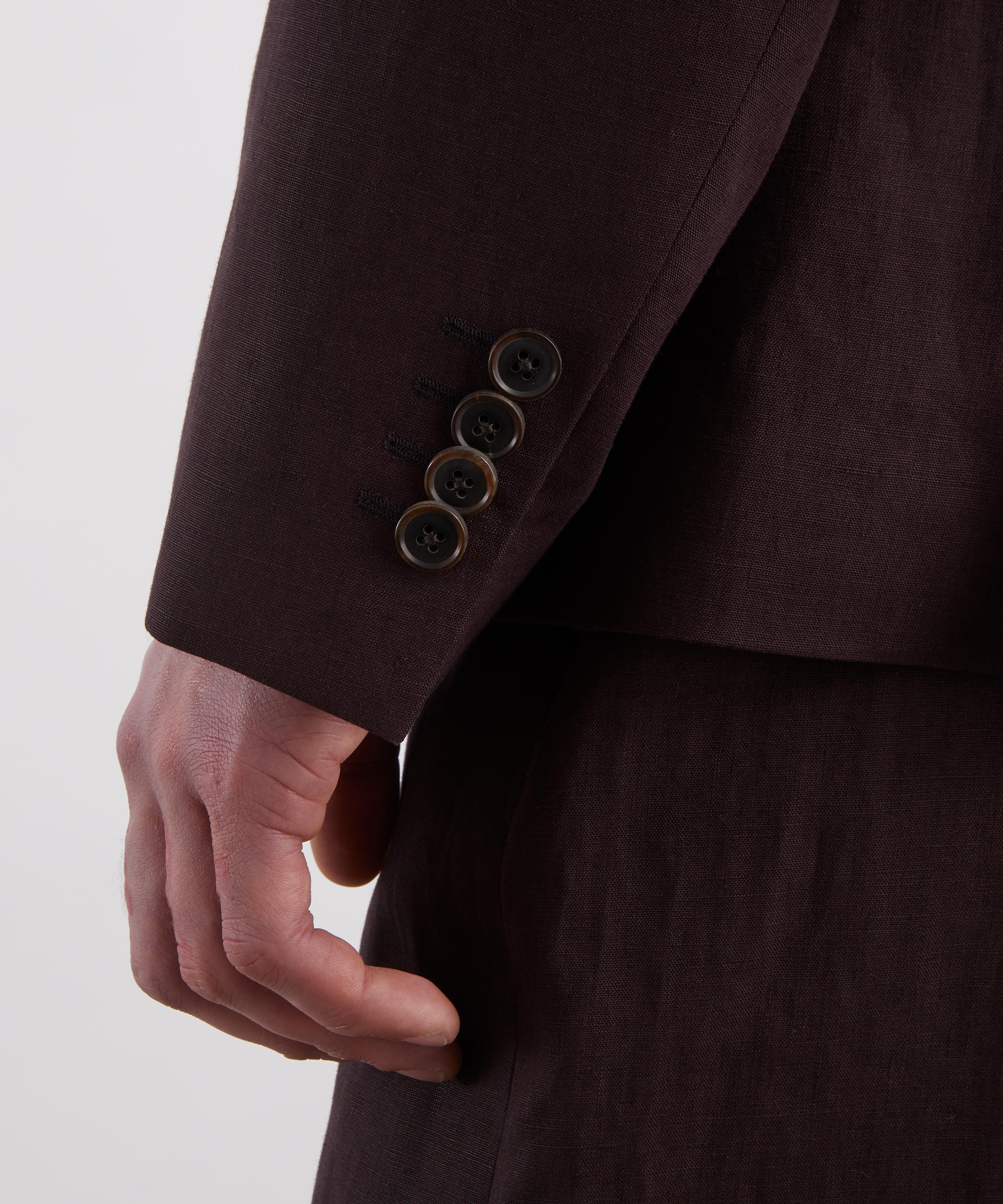 Paul Smith - Burgundy Wool Unlined Blazer image number 4