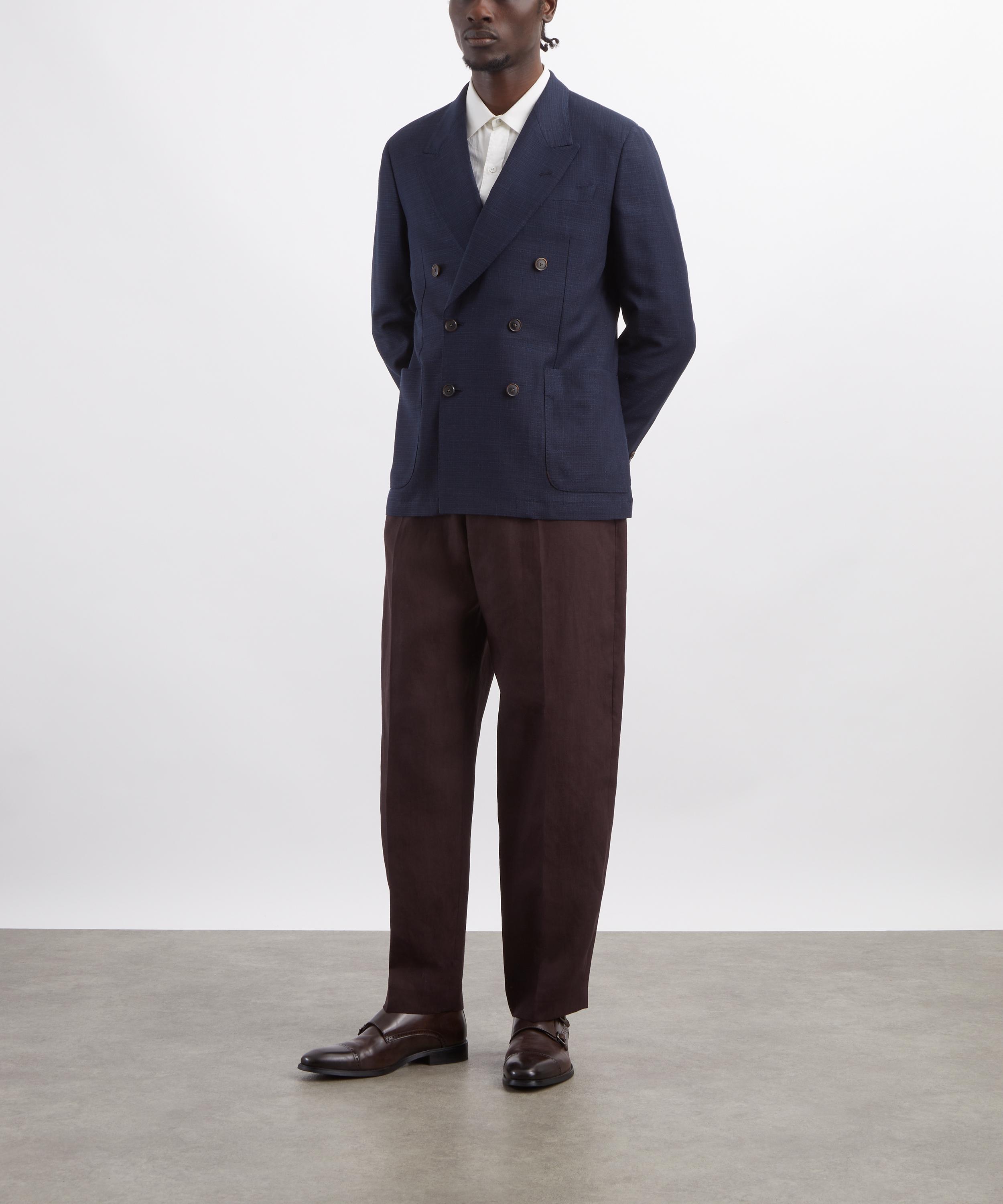 Paul Smith - Navy Double-Breasted Blazer image number 1