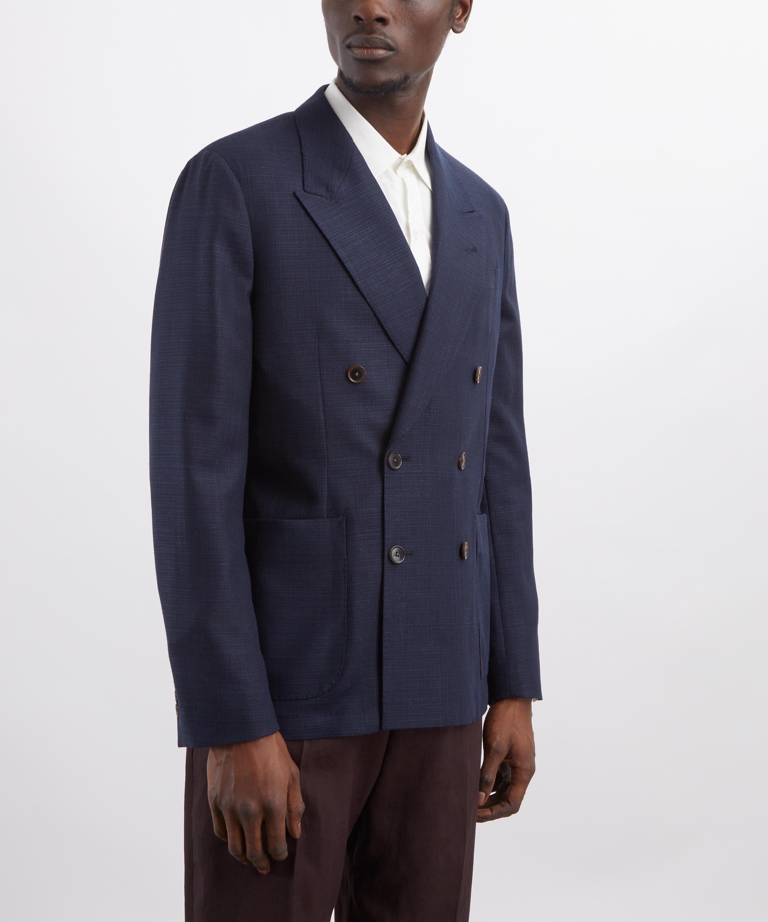 Paul Smith - Navy Double-Breasted Blazer image number 2