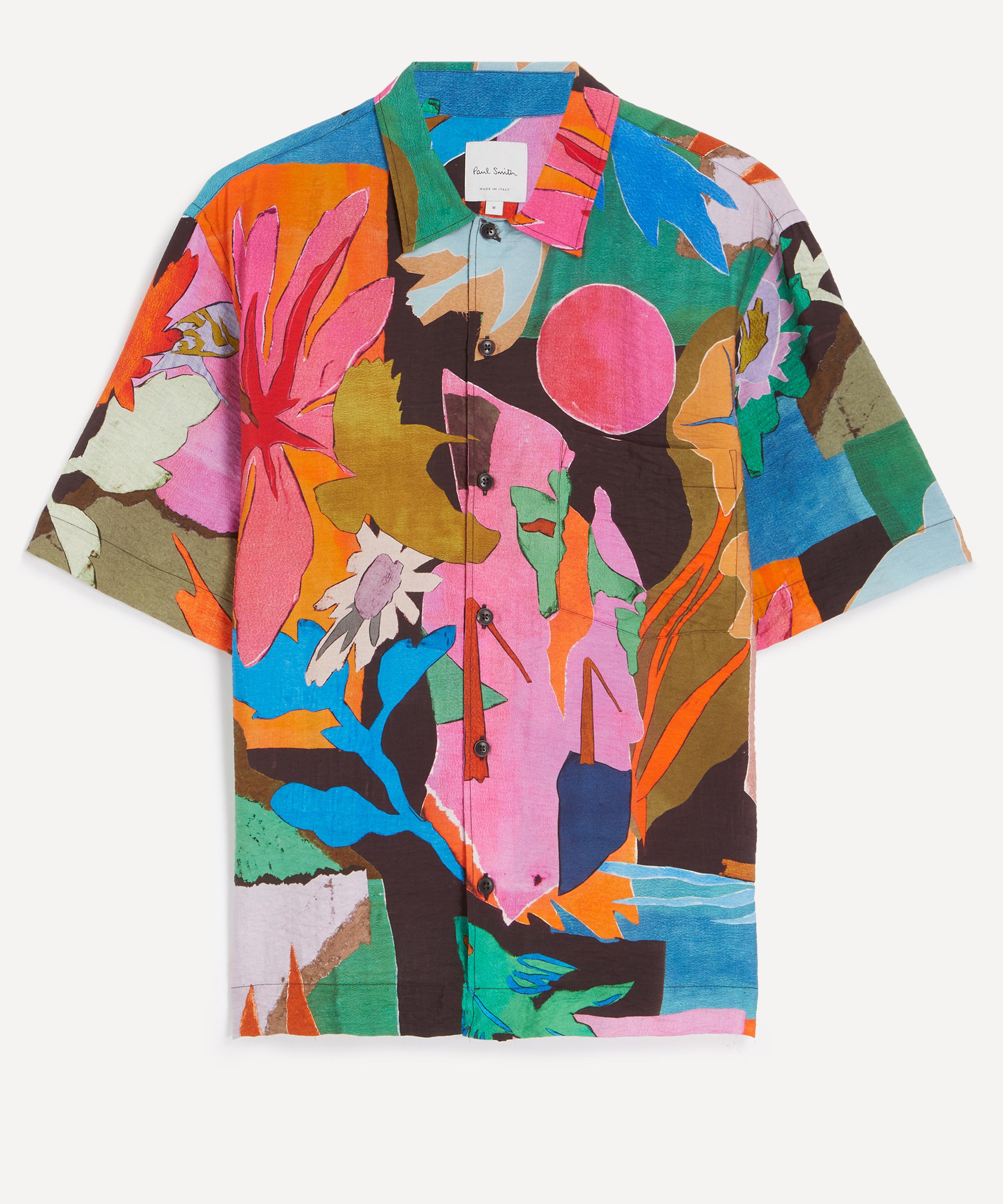 Paul Smith River Collage Short-Sleeve Shirt | Liberty