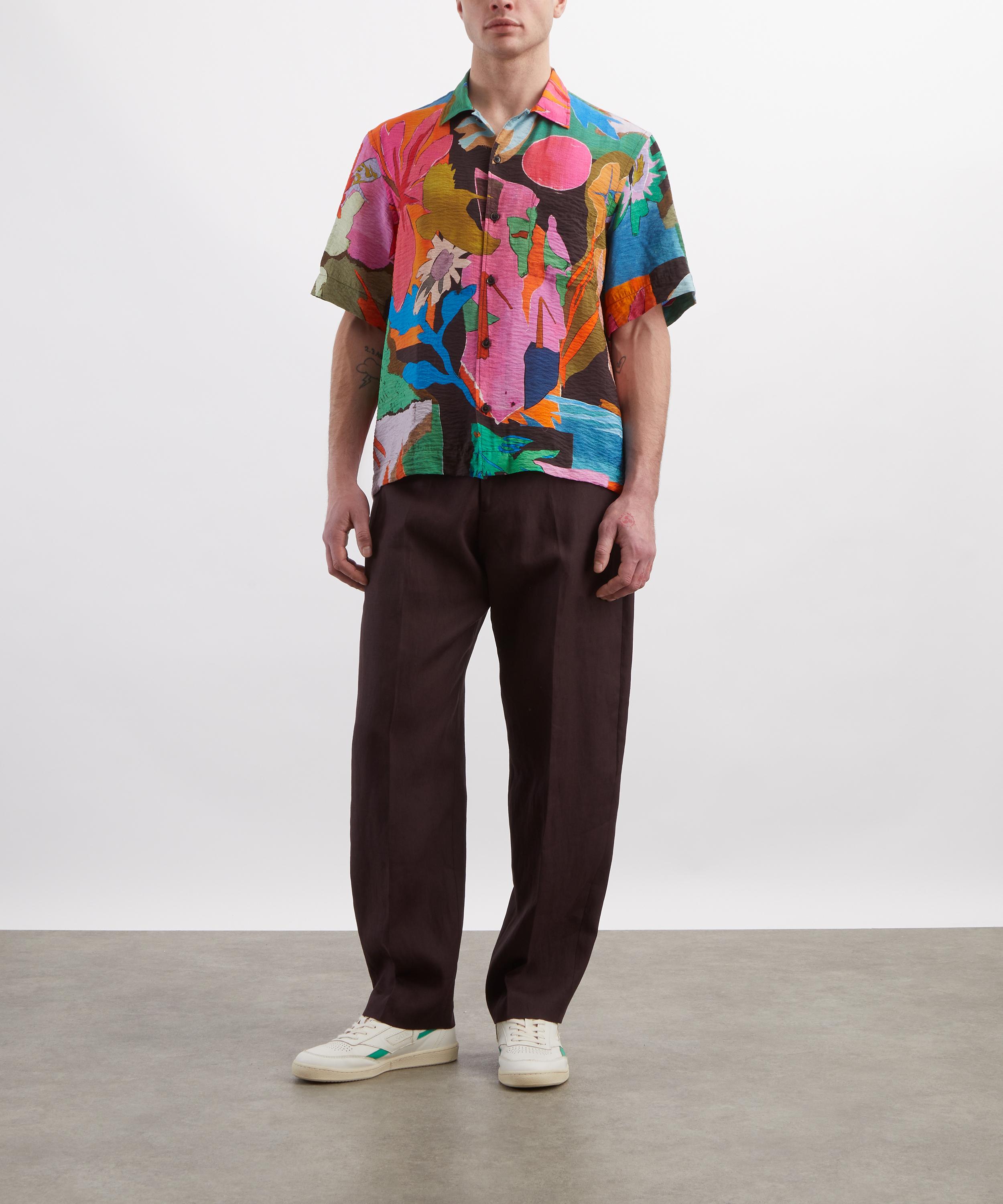 Paul Smith River Collage Short-Sleeve Shirt | Liberty